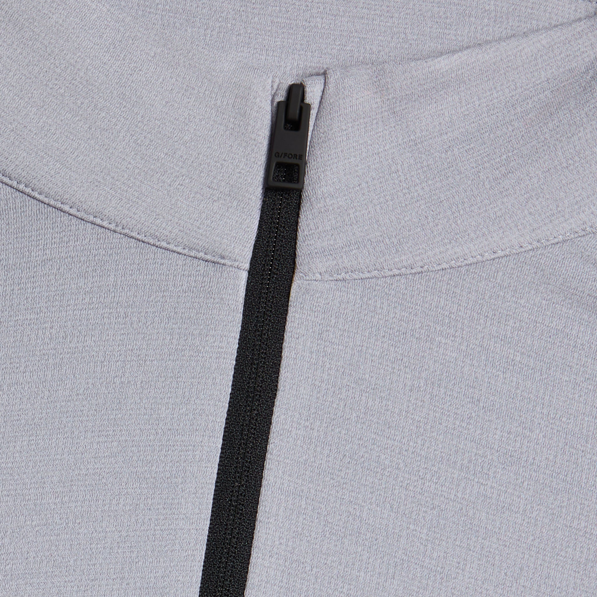 G-FORE Brushed Back Tech 1/4 Zip Pullover Light Grey