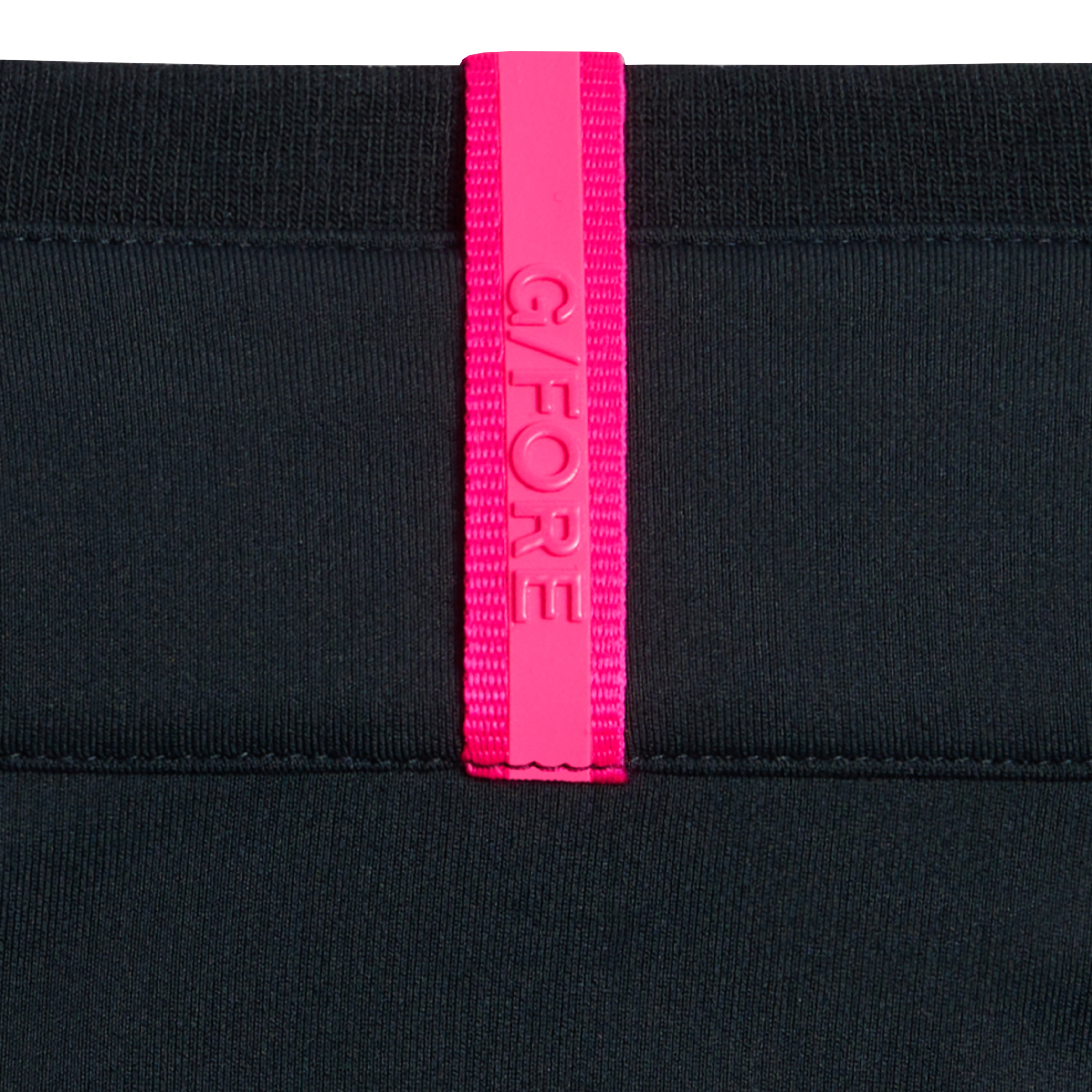 G/FORE Brushed Back Tech 1/4 Zip Golf Pullover - Onyx - GMM000035