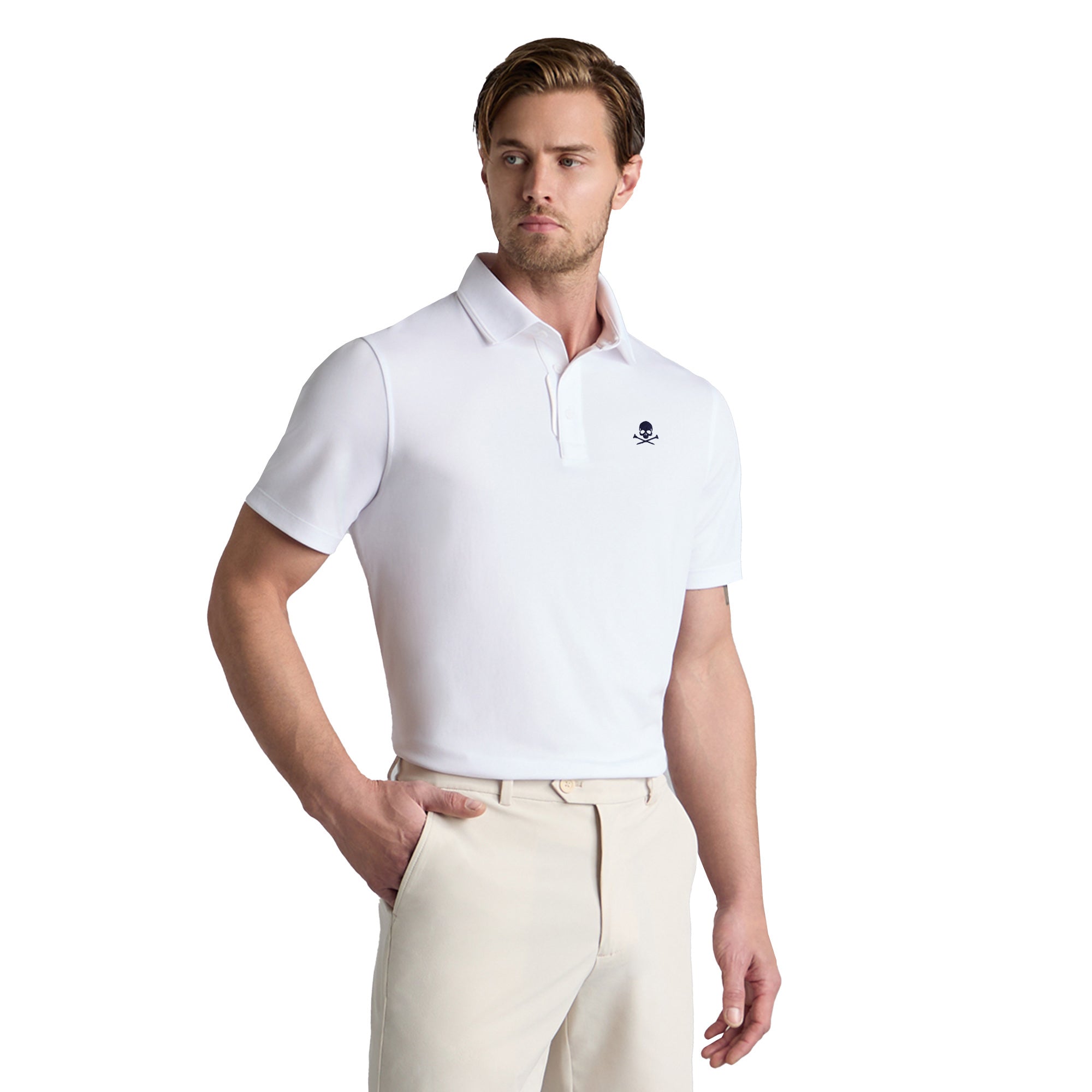 G/FORE Essential 3.0 Tech Pique Polo Shirt - Snow - GMP000090-SNO ...