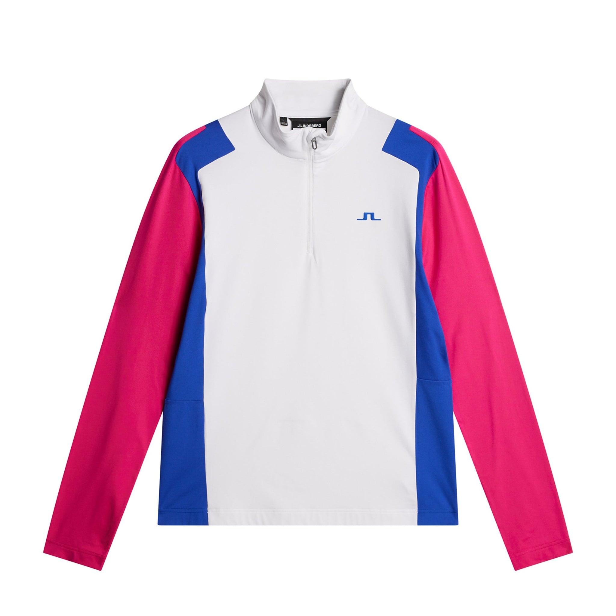 J.Lindeberg Golf Lukas Zip Mid Layer FW24 Pink Peacock S153