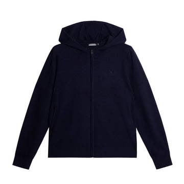 J.Lindeberg Golf x Glenmuir Cameron Knitted Hoodie JL Navy 6855