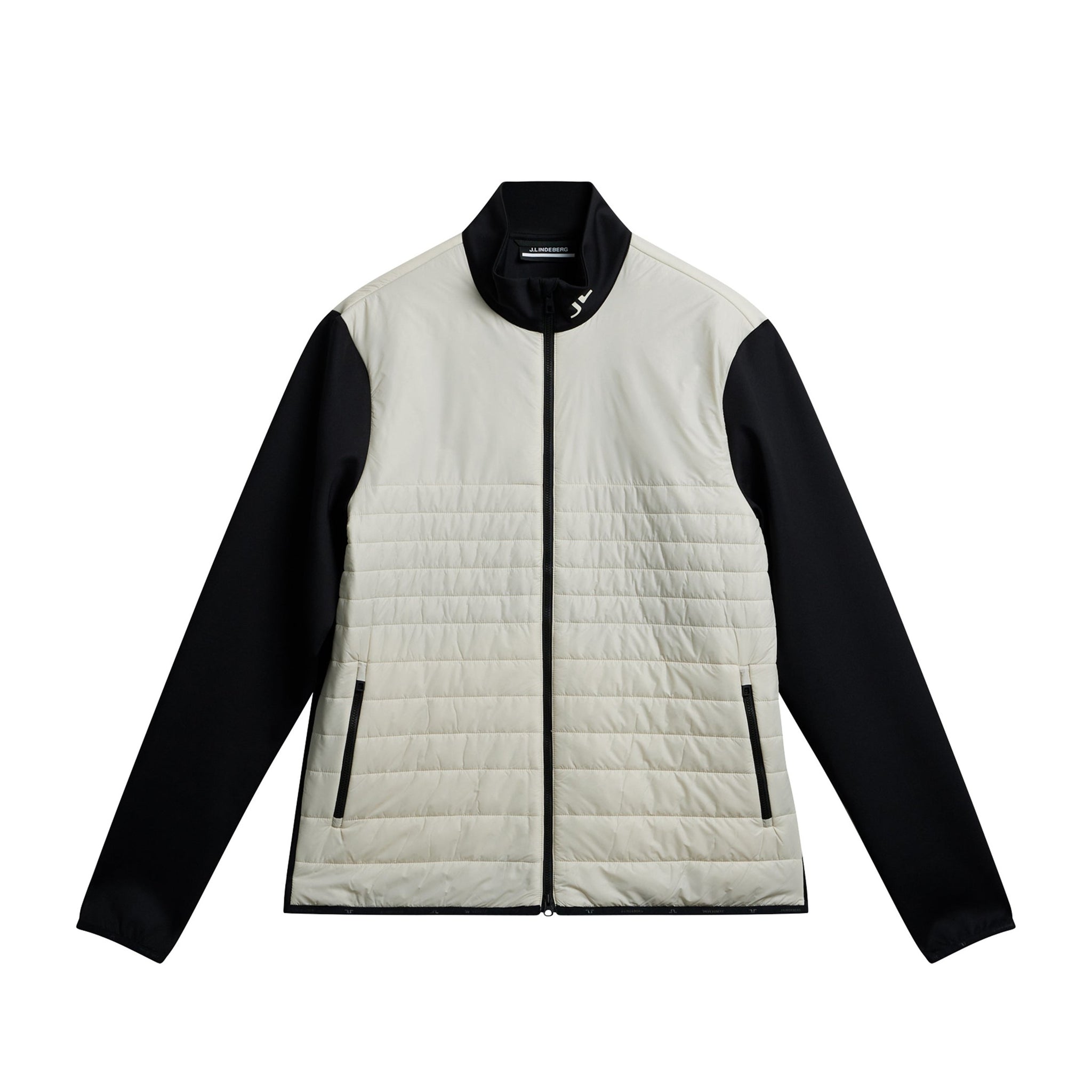 J.Lindeberg Golf Martino Quilt Hybrid Jacket GMOW11400 Almond Milk E031 Function18 Restrictedgs