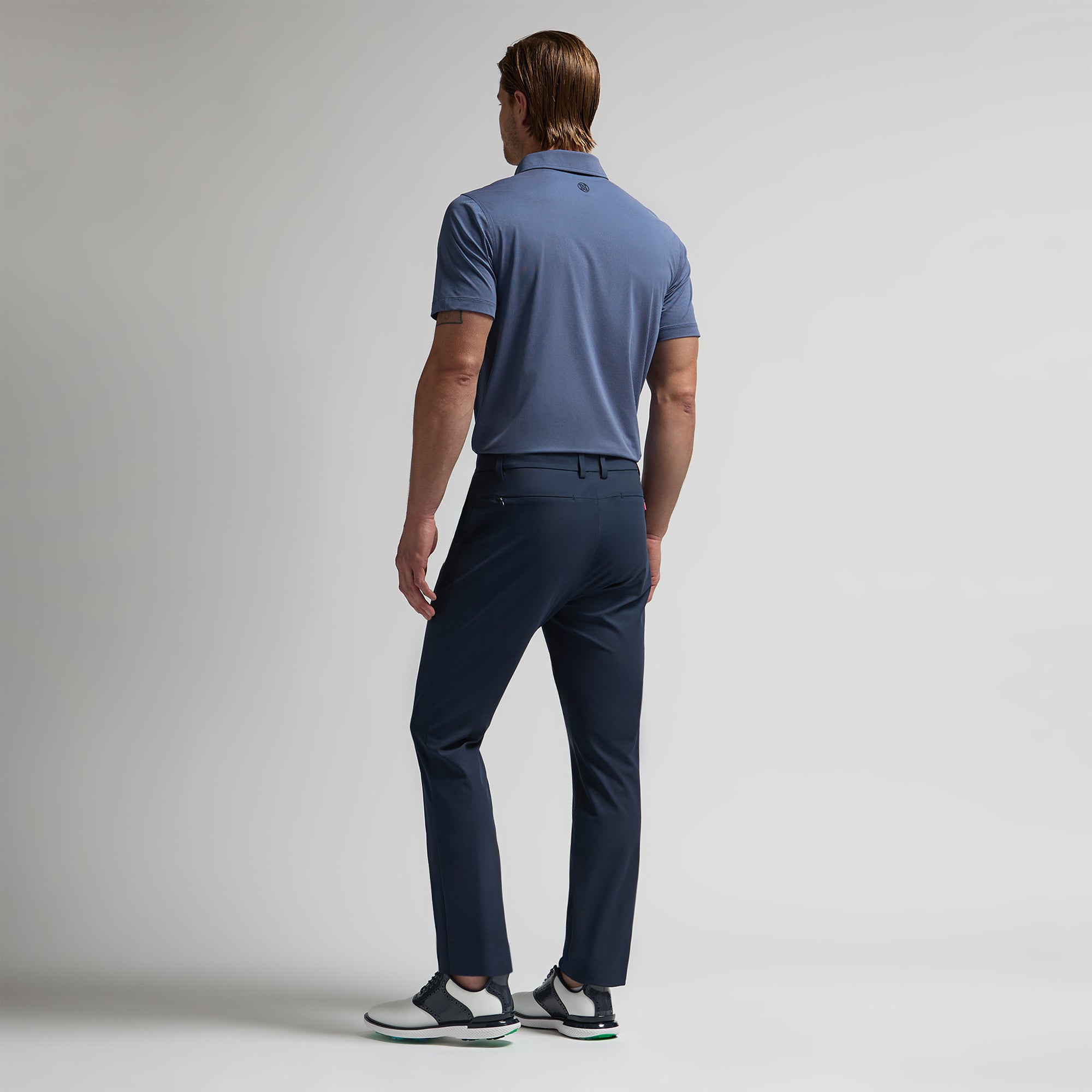 G/FORE Birdseye Stitch Tech Pique Polo Twilight