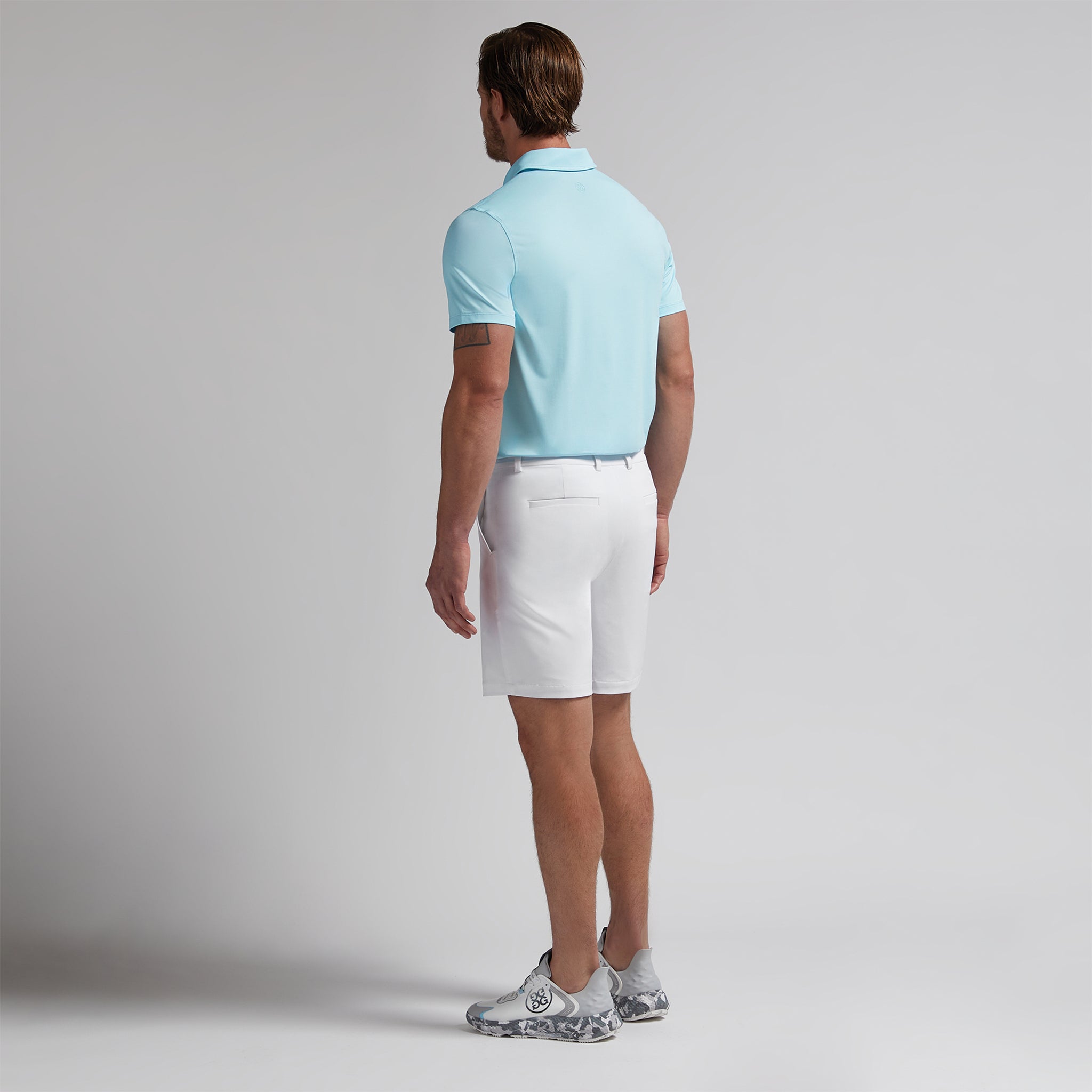 G/FORE Melange Ice Nylon Polo Powder Melange