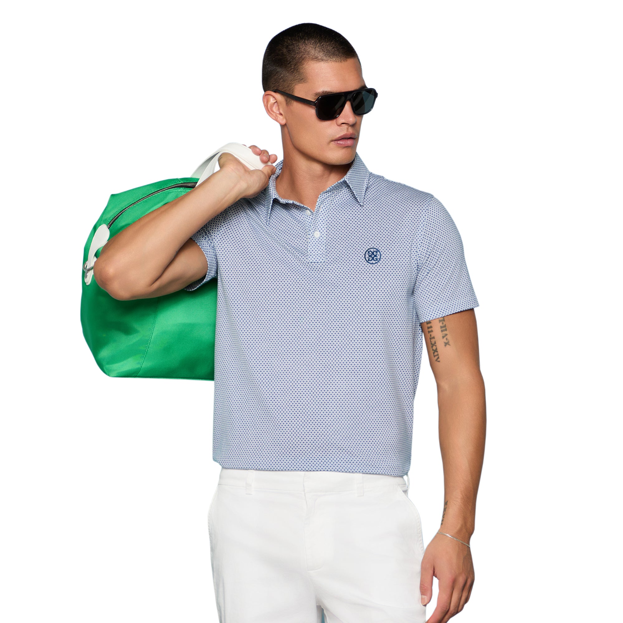 G/FORE All Play Mosaic Polo Shirt - Twilight - GMP000131-TWLT - Function18