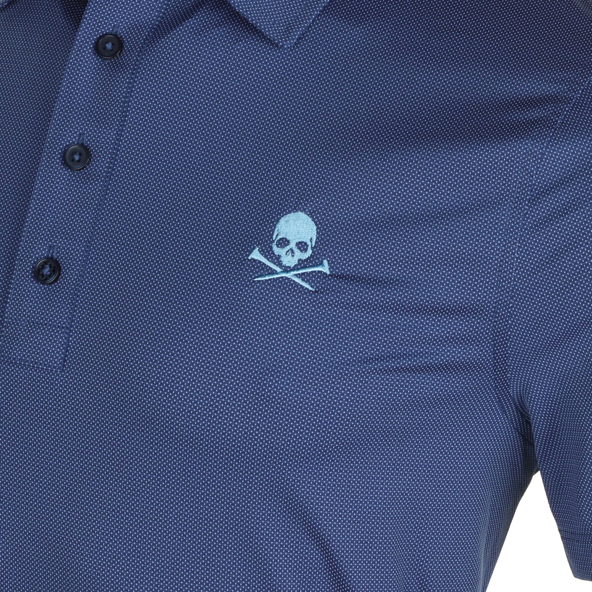 G/FORE Birdseye Stitch Tech Pique Polo Twilight