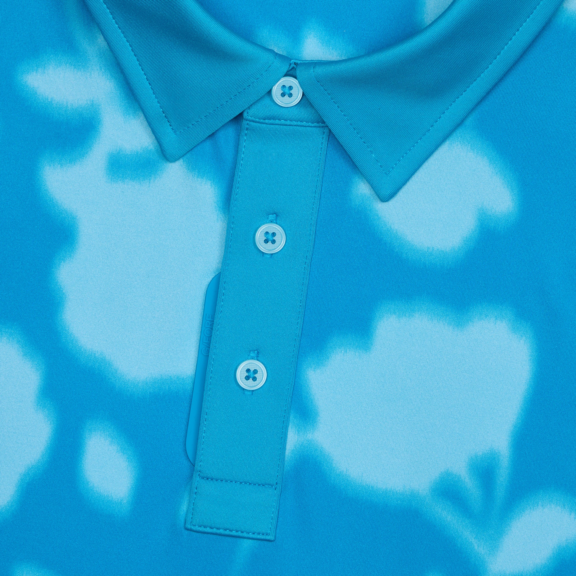 G/FORE Blur Floral Tech Jersey Polo Shirt