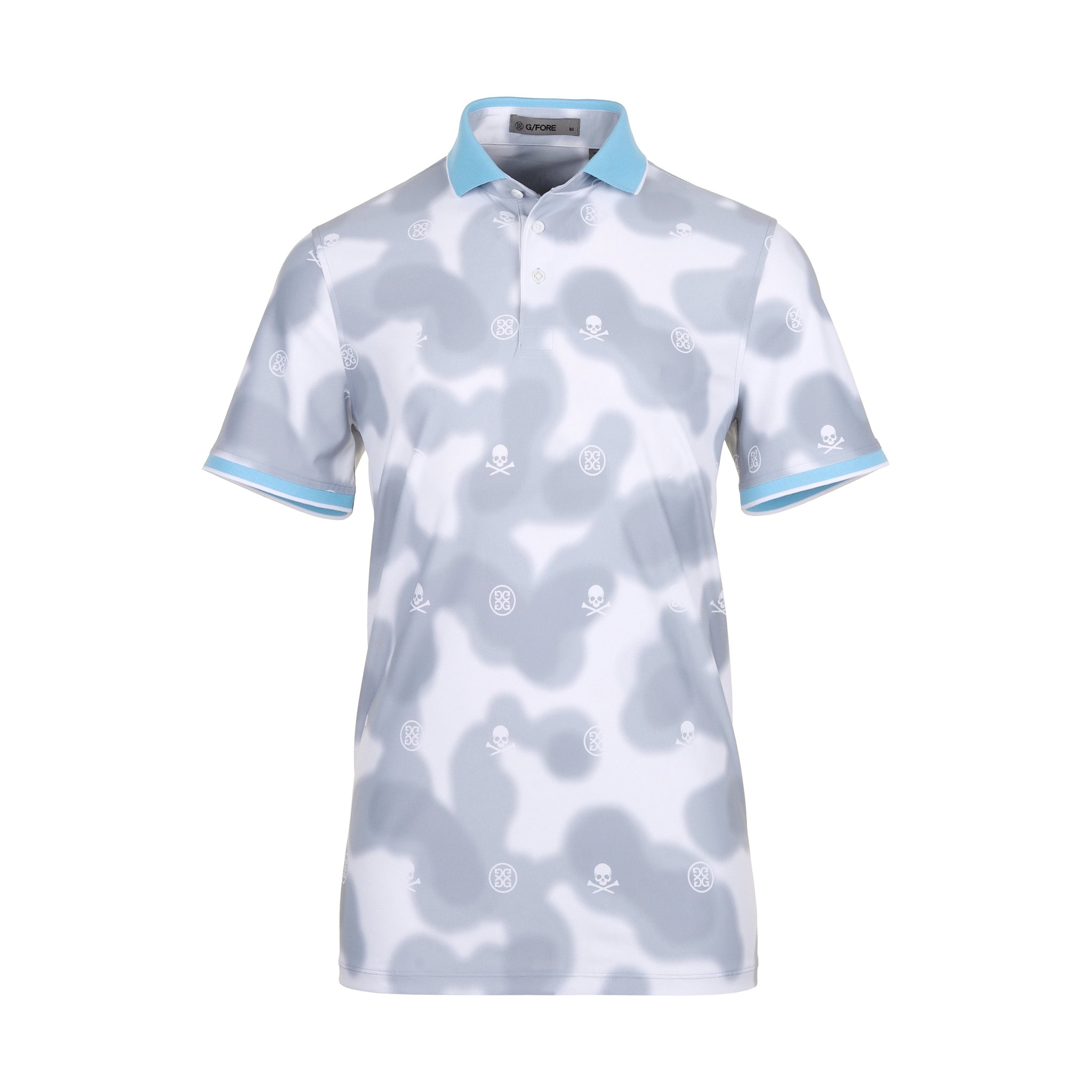 G/FORE Blur Icon Camo Tech Pique Polo Snow