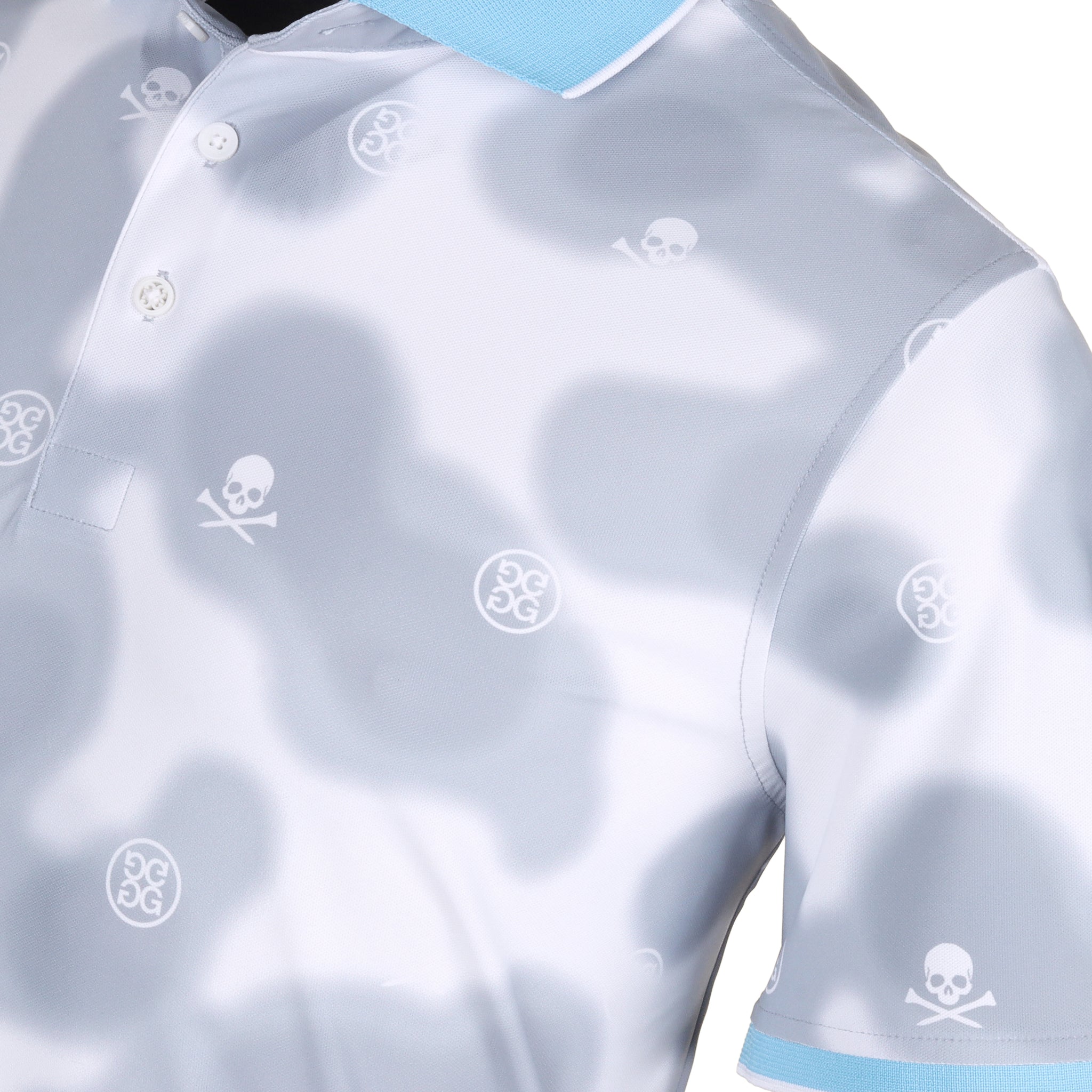 G/FORE Blur Icon Camo Tech Pique Polo Snow