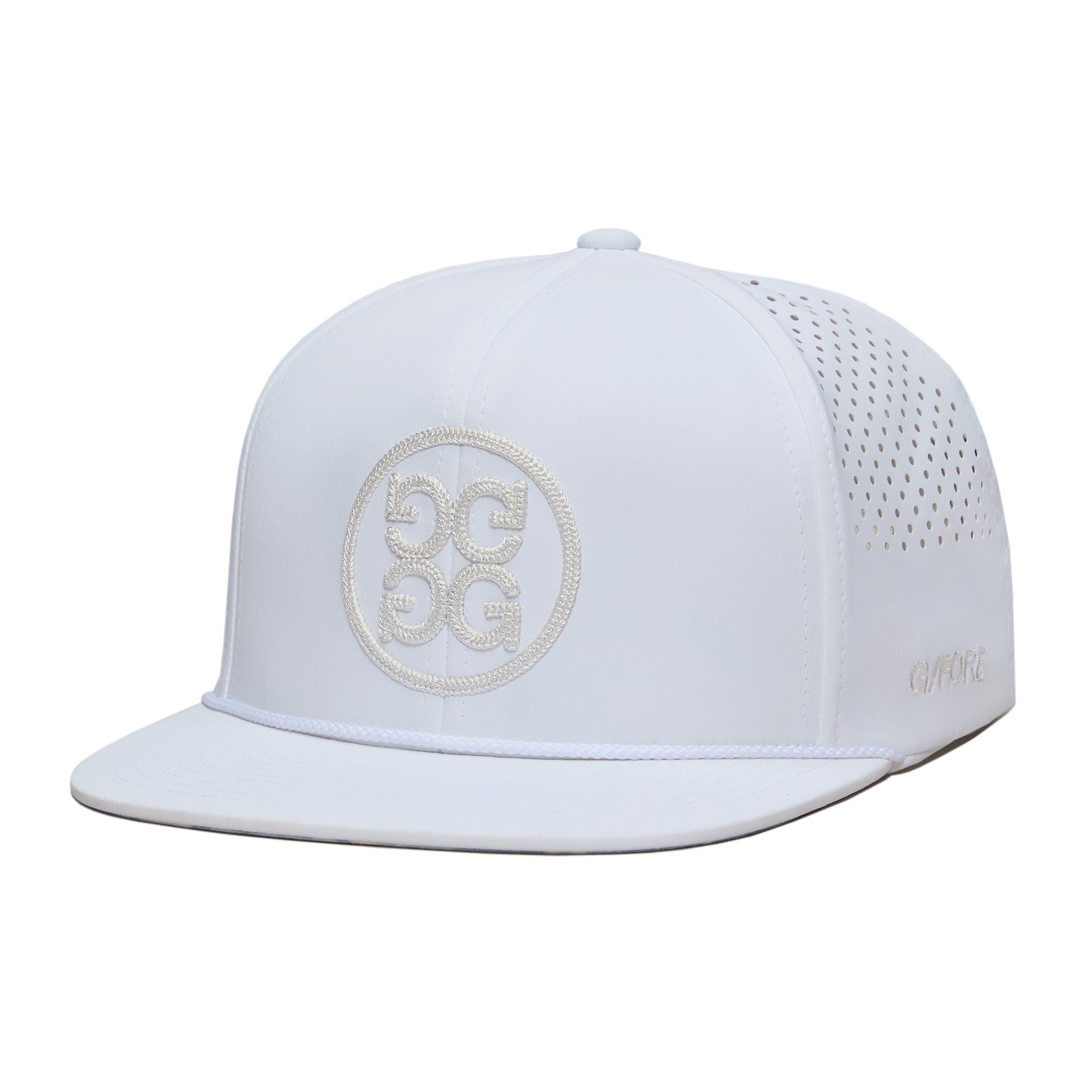 G/FORE Circle G's Perforated Delta Cap - Snow - GMH000140-SNO - Function18