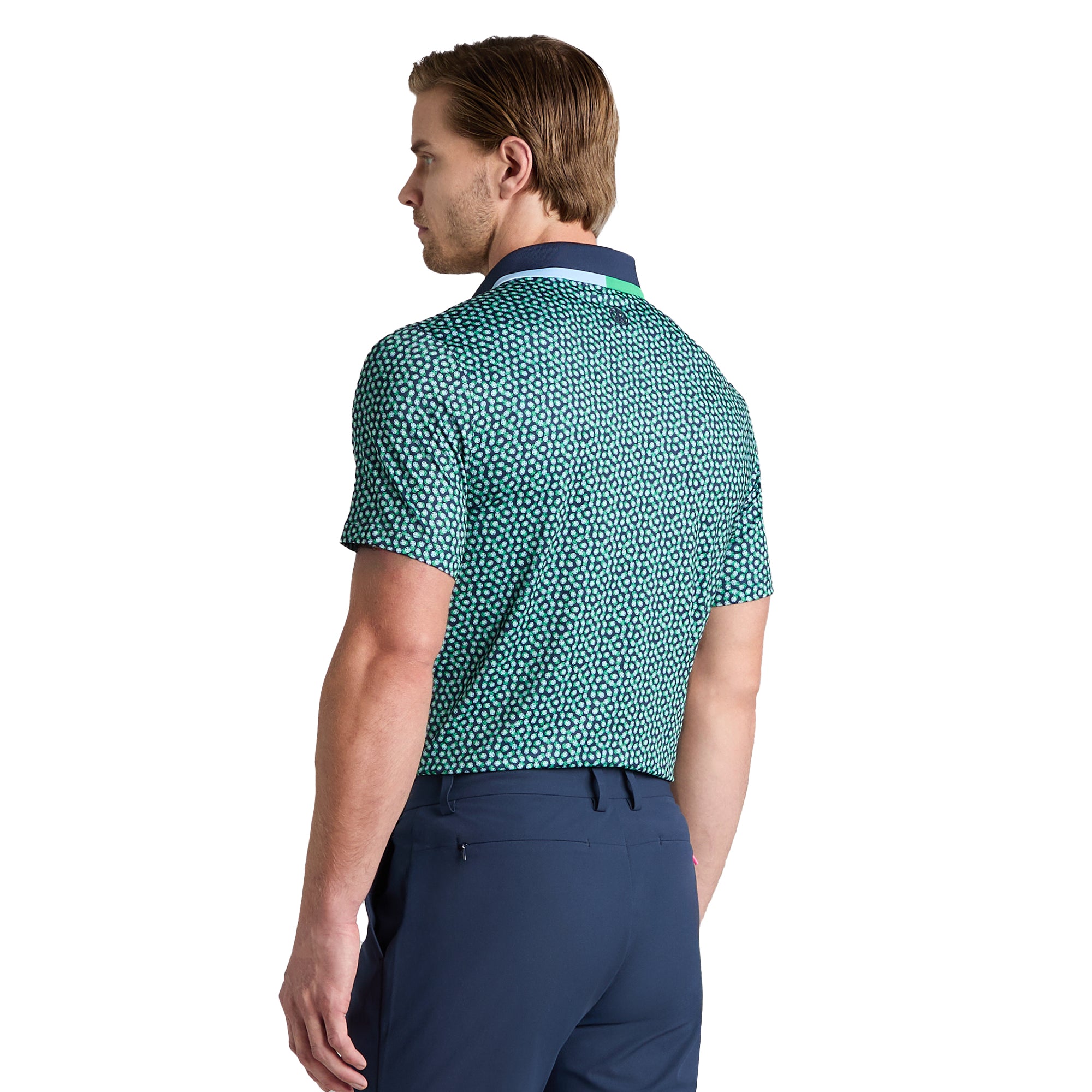 G/FORE Circle G's Tech Jersey Polo Shirt -Twilight/Clover - GMP000086 ...