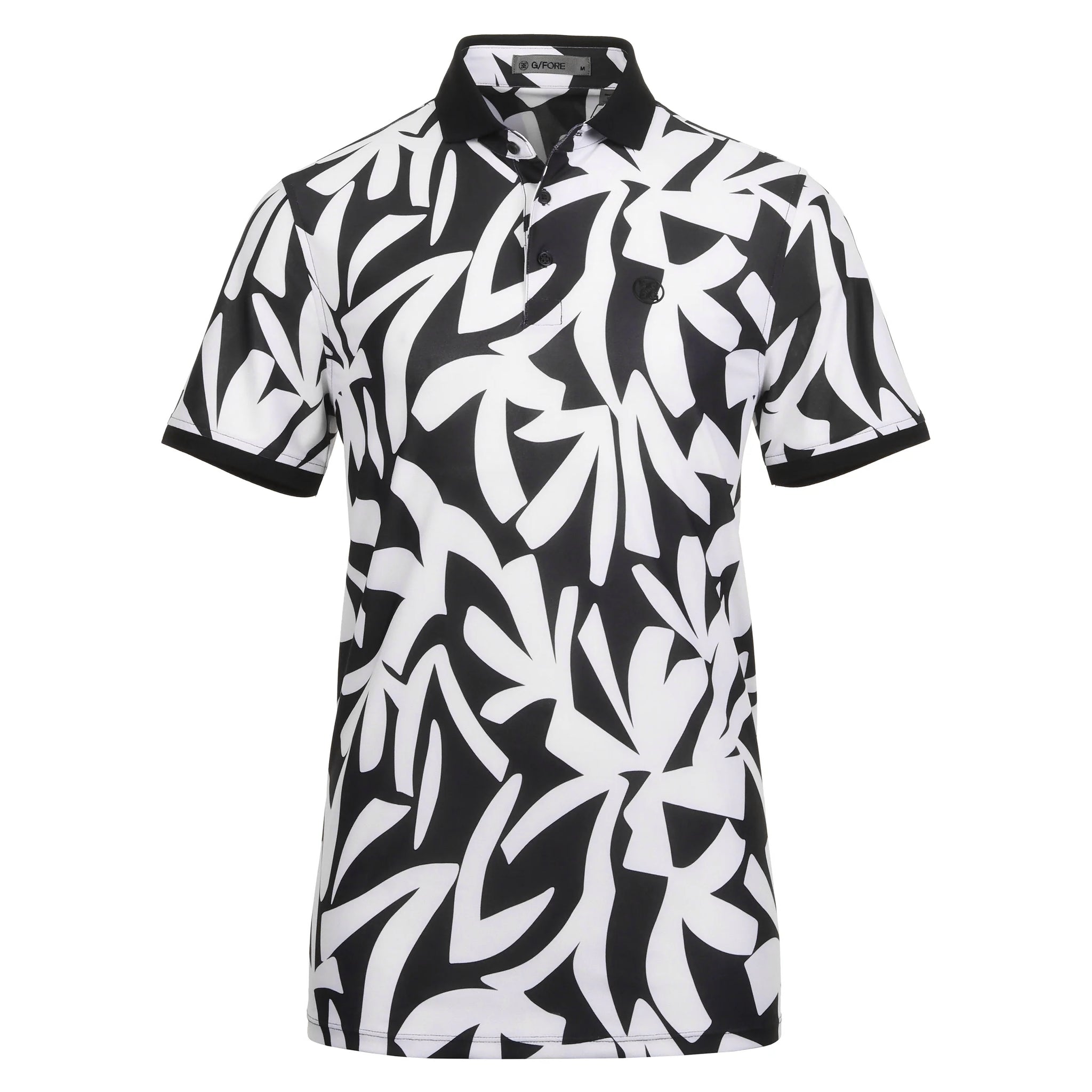 G/FORE Contrast Palm Tech Pique Polo
