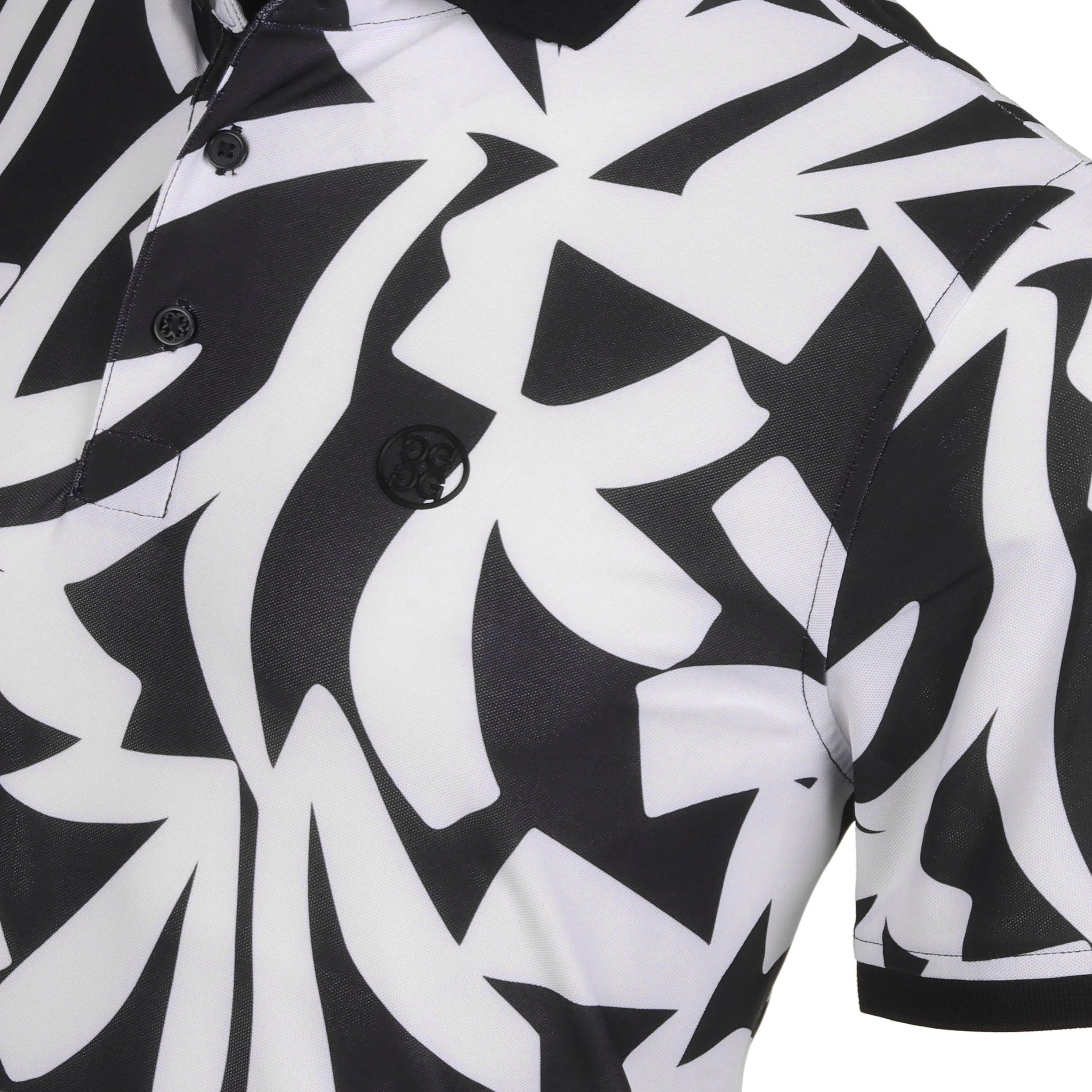 G/FORE Contrast Palm Tech Pique Polo