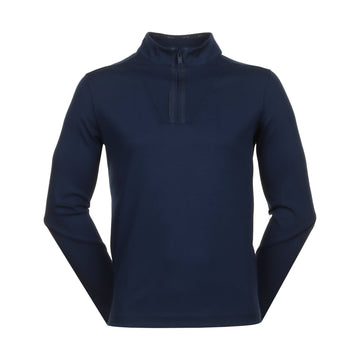 G/FORE Double Knit Waffle Stitch 1/4 Zip Twilight