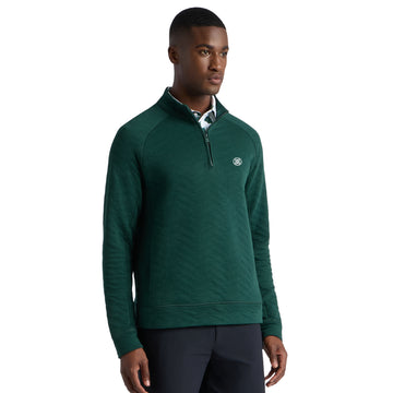 G/FORE Dunes Cotton Quilted 1/4 Zip Golf Pullover