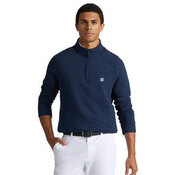 G/FORE Dunes Cotton Quilted 1/4 Zip Golf Pullover