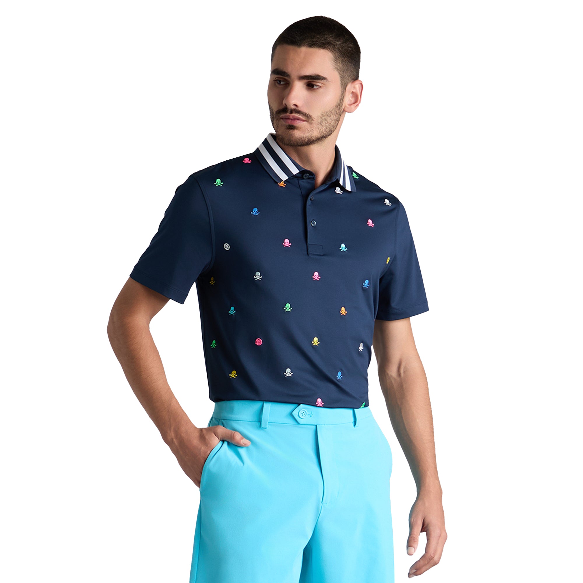 G/FORE Embroidered Tech Jersey Polo Shirt
