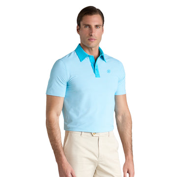 G/FORE Feeder Stripe Fine Tech Jersey Polo Shirt