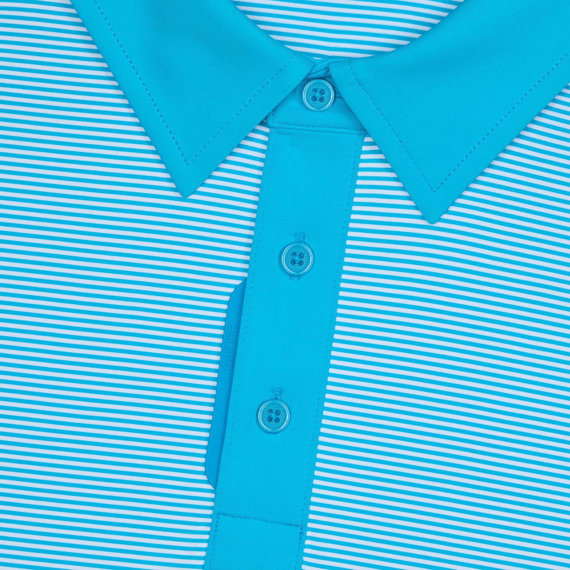 G/FORE Feeder Stripe Fine Tech Jersey Polo Shirt