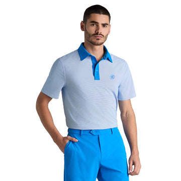 G/FORE Feeder Stripe Fine Tech Jersey Polo Shirt