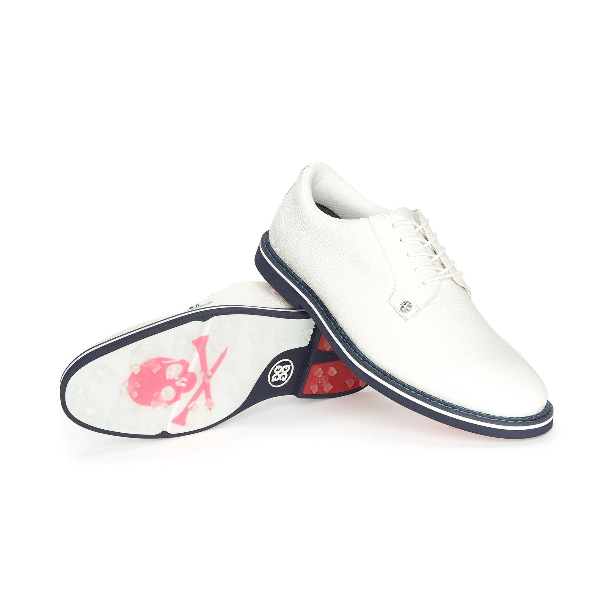 G/FORE Gallivanter Pebble Leather Golf Shoes GMF000001 Snow Twilight ...