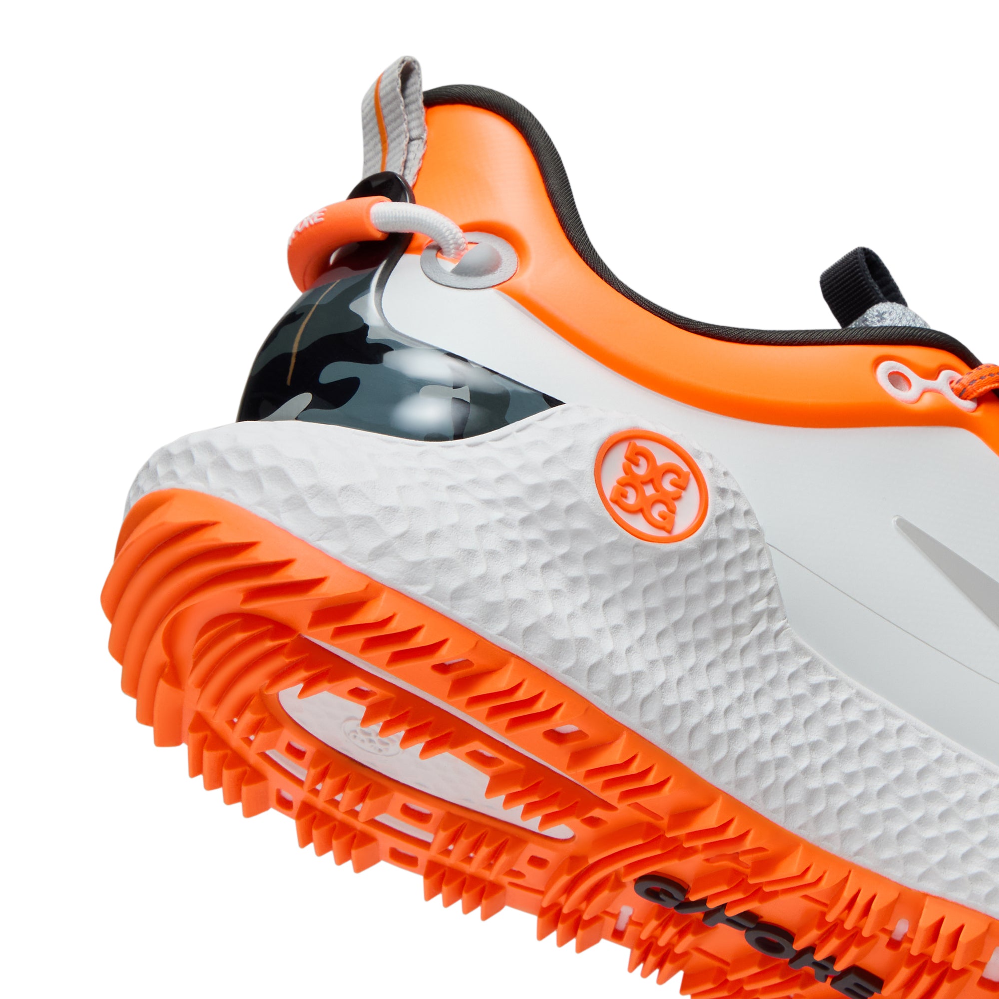 G/FORE MG4+ O2 Camo Spikeless Golf Shoes GMF000146 Snow/Shocking Orange ...