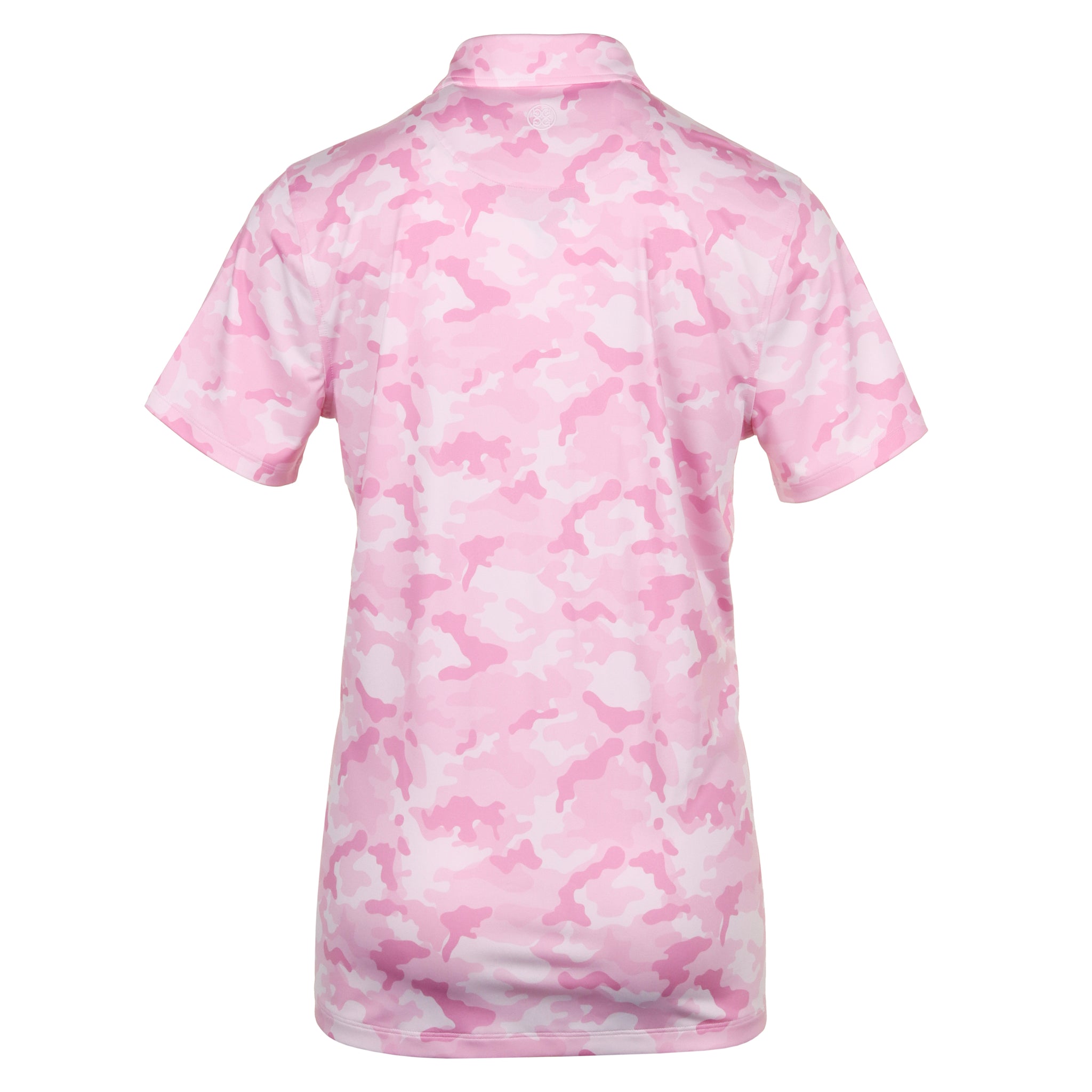 G/FORE Mapped Camo Tech Jersey Polo Blush/White
