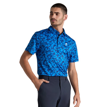 G/FORE Mapped Icon Camo Tech Jersey Polo Shirt
