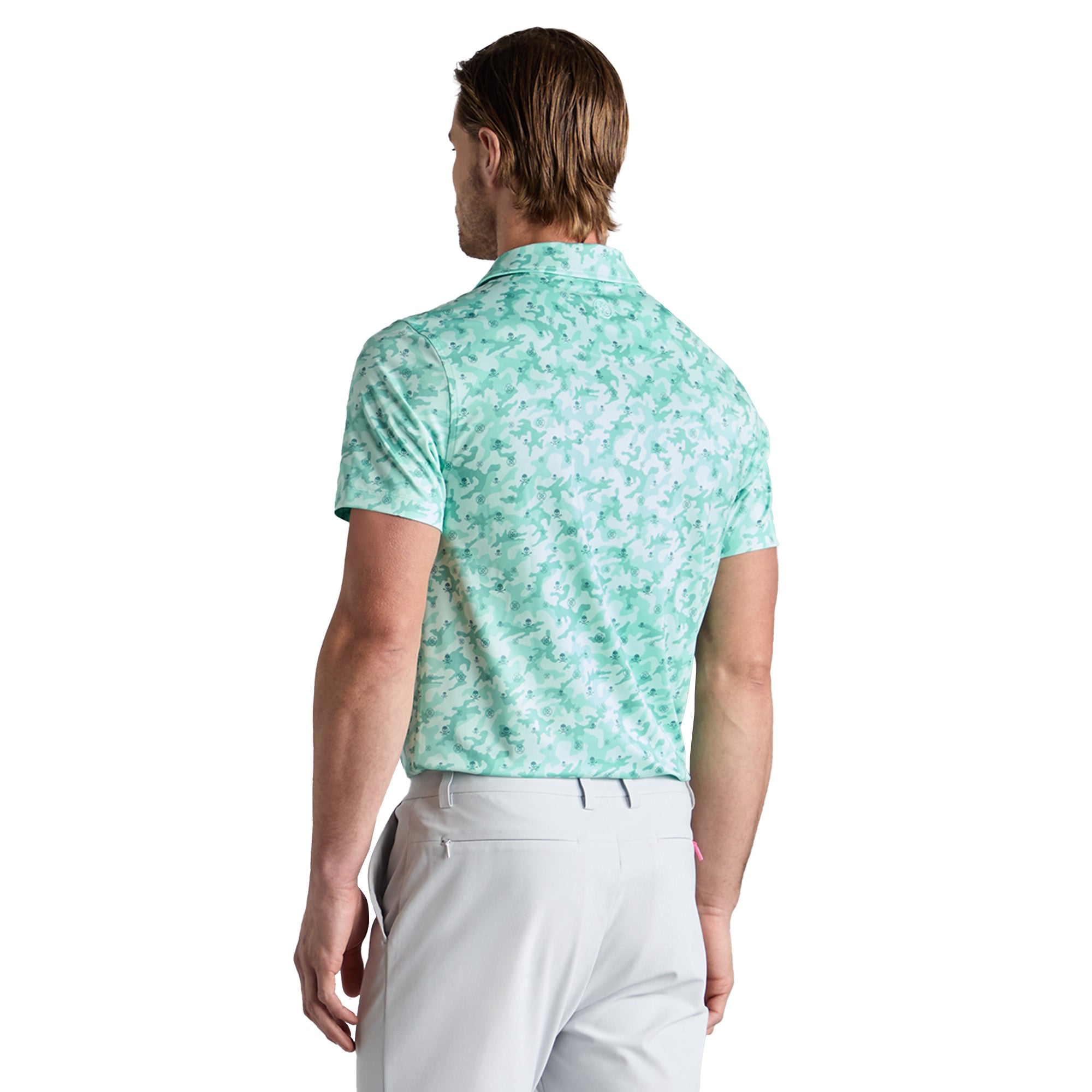 G/FORE Mapped Icon Camo Tech Jersey Polo Shirt