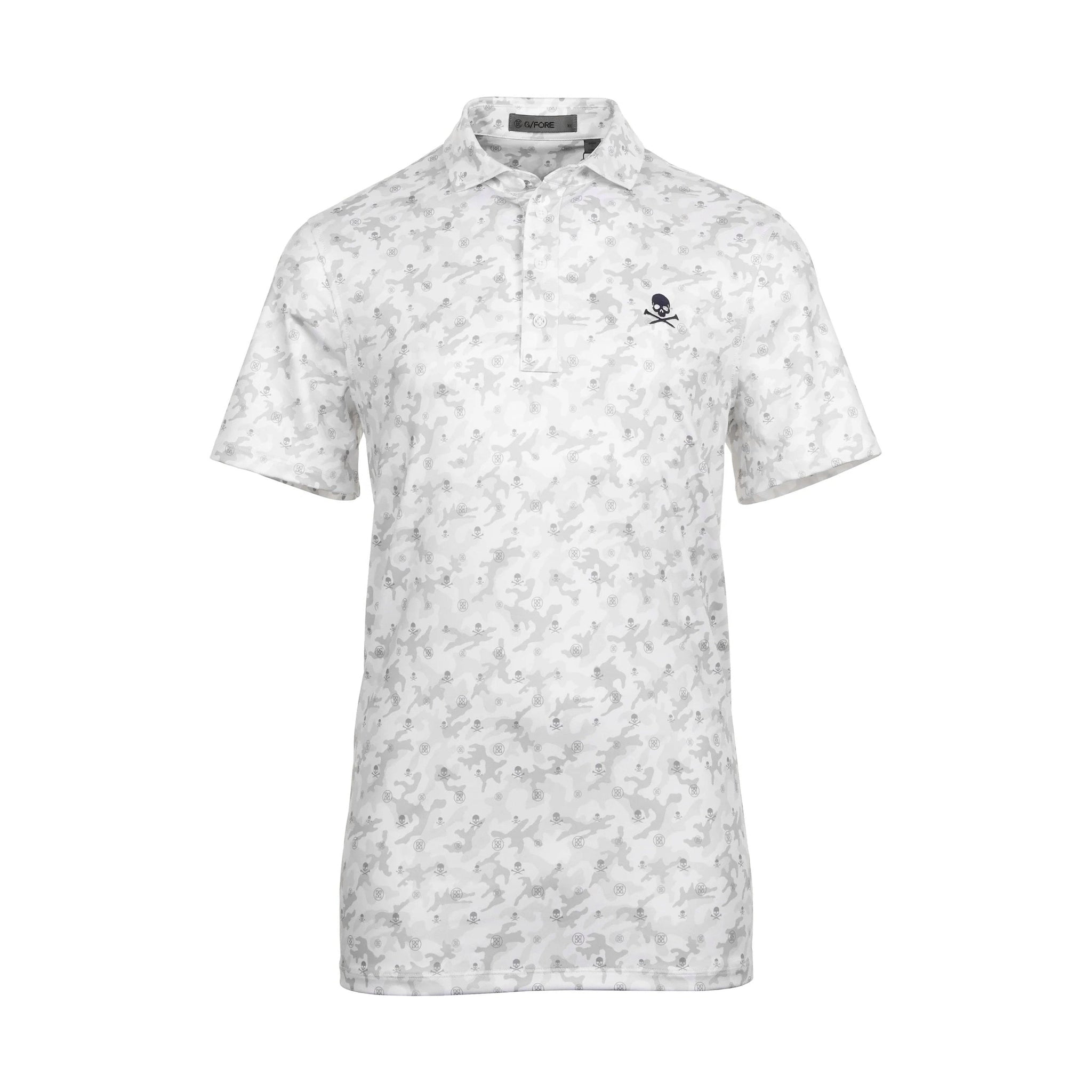G/FORE Mapped Icon Camo Tech Jersey Polo Snow/Twilight