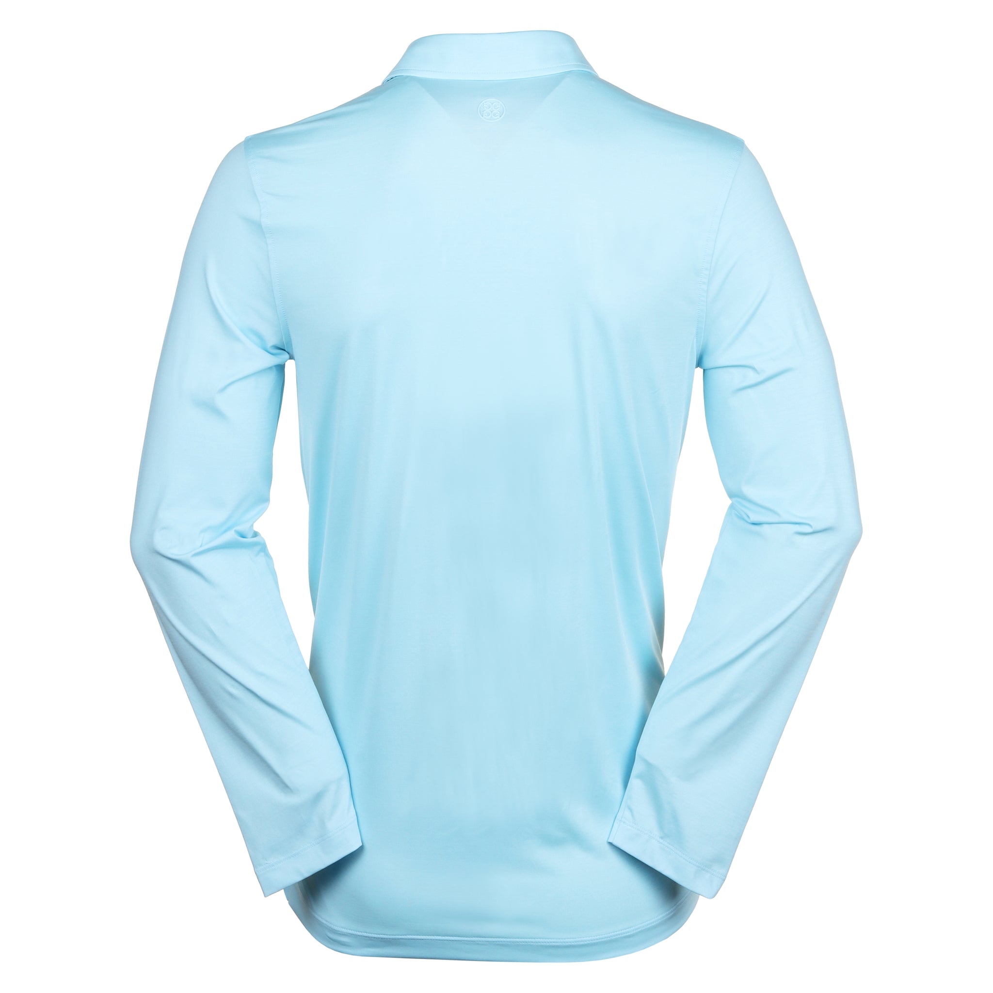 G/FORE Melange Ice Nylon Long Sleeve Polo Powder Melange