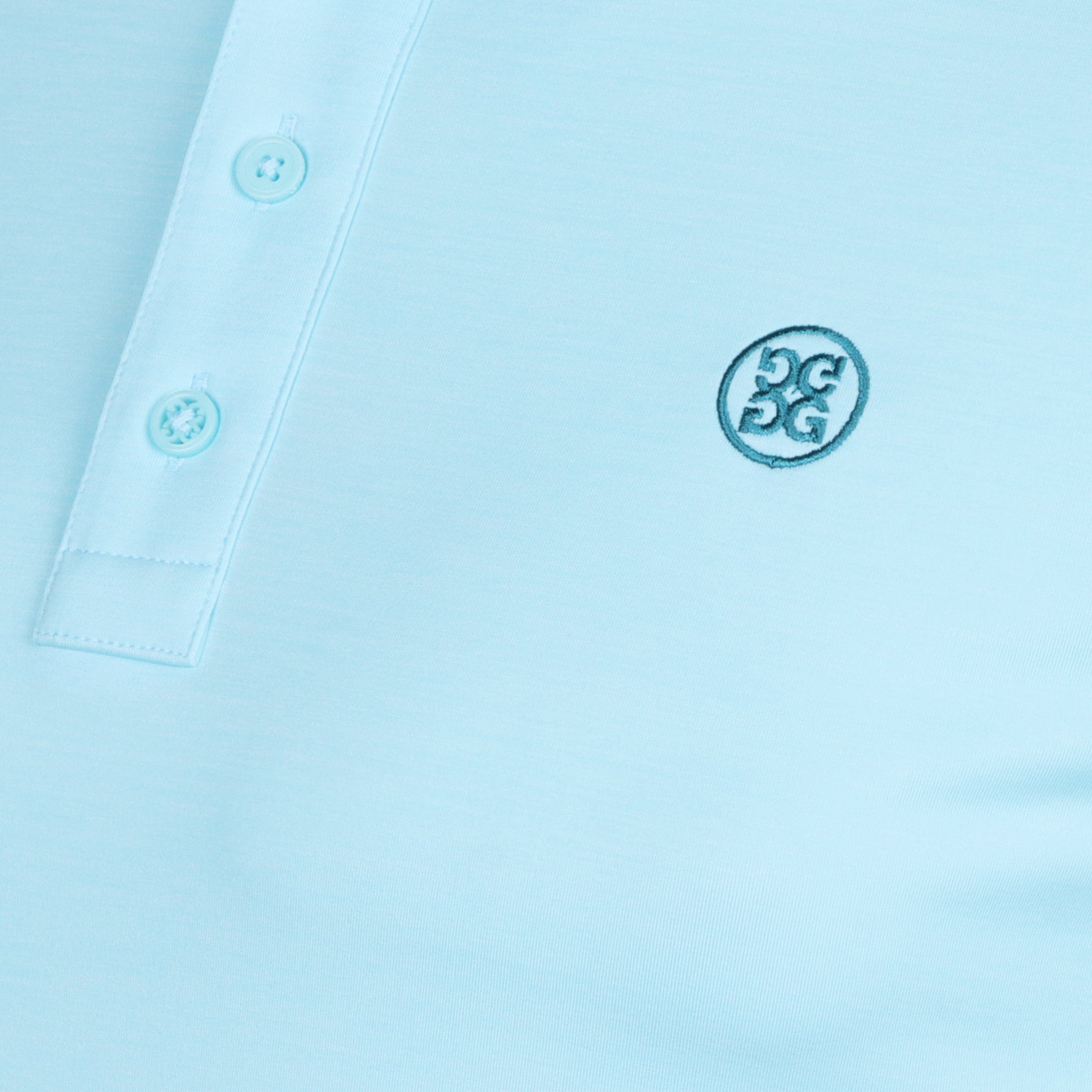 G/FORE Melange Ice Nylon Long Sleeve Polo Powder Melange