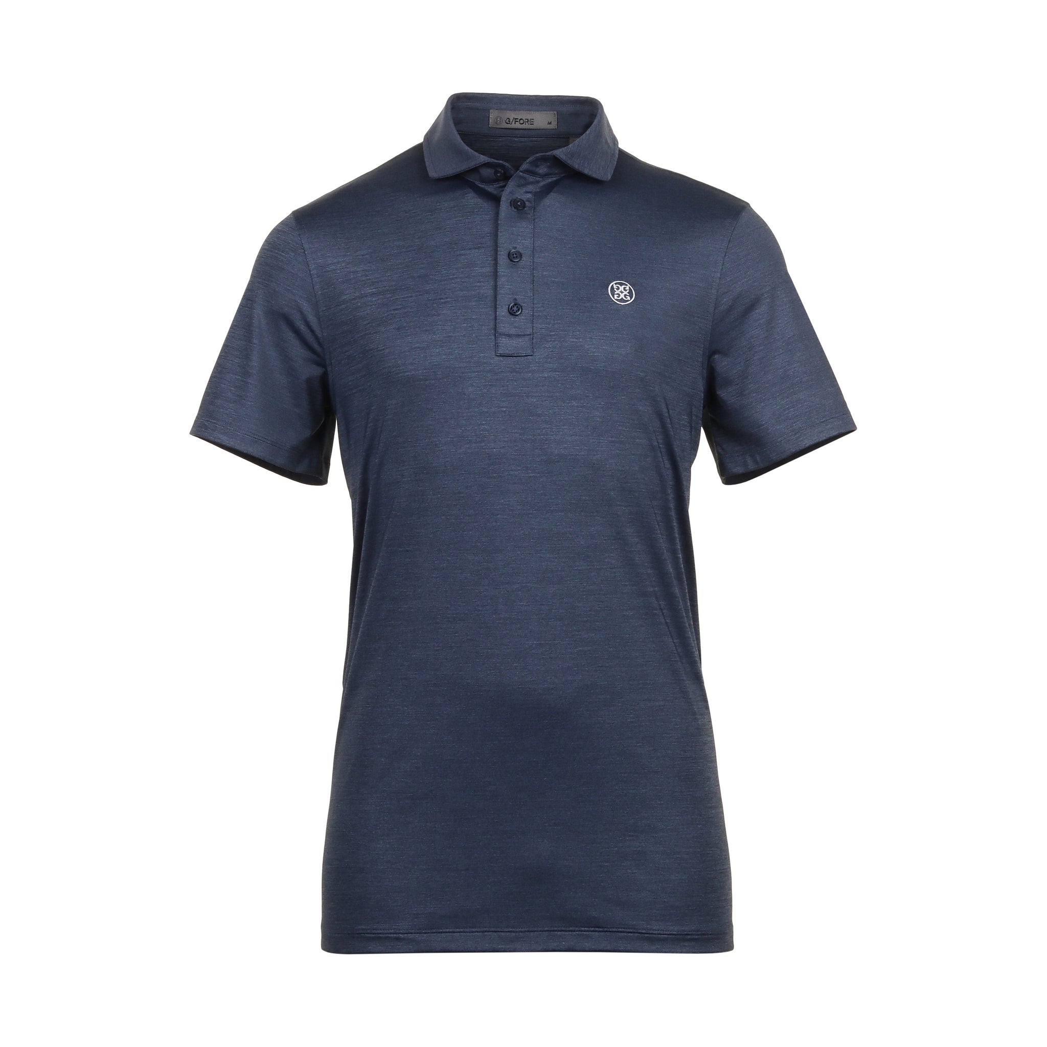 G/FORE Melange Ice Nylon Polo Heather Twilight/White
