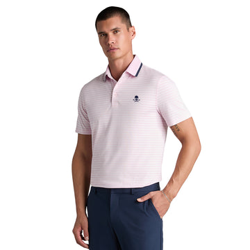 G/FORE Perforated Stripe Jersey Golf Polo Shirt