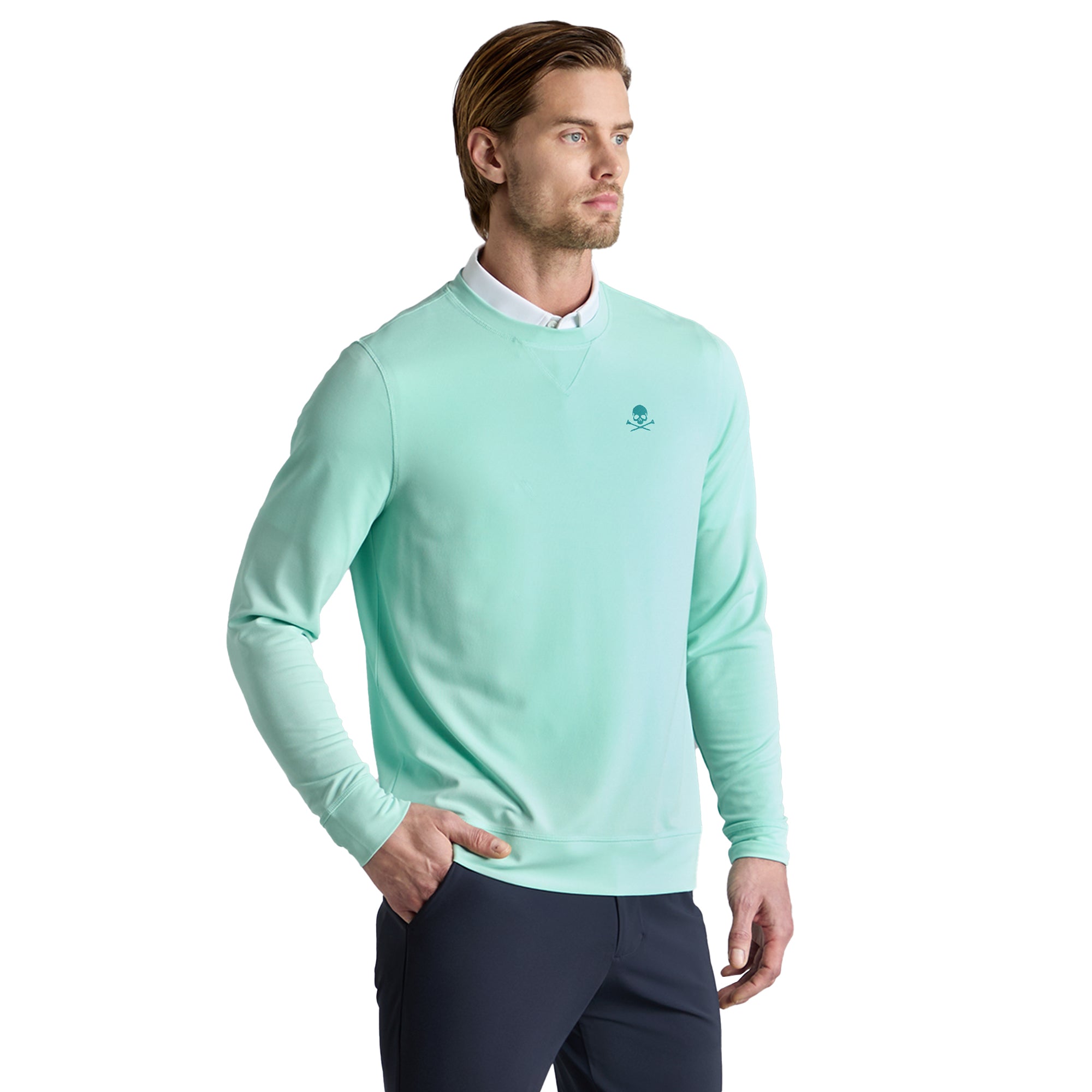 G/FORE Performance Pique Crew Neck - Menthol - GMM000020-MENTL-LC ...