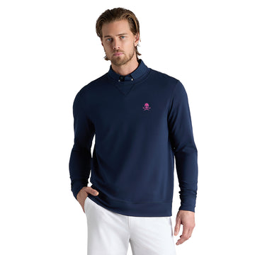 G-FORE Performance Pique Crew Neck Sweatshirt Twilight