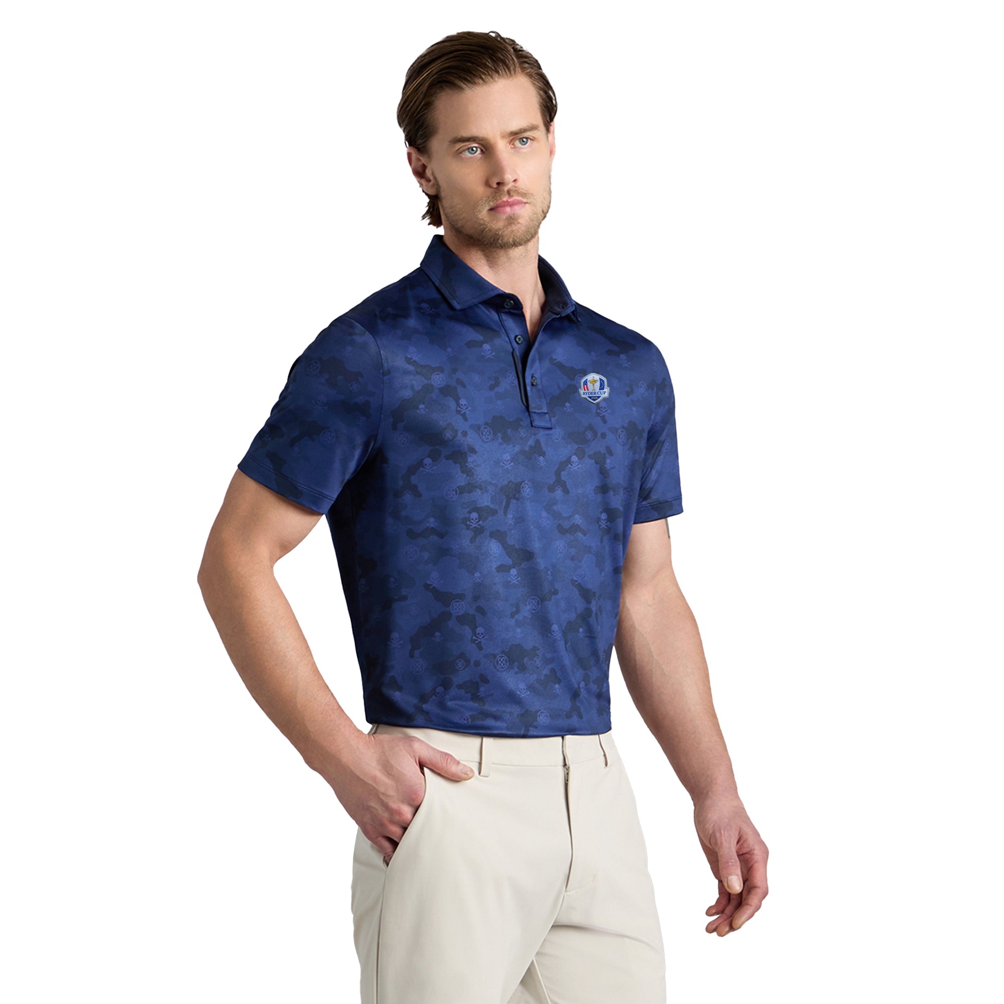 G/FORE Ryder Cup Icon Camo Tech Jersey Polo Shirt