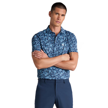 G/FORE Scattered Ditzy Tech Jersey Polo Shirt