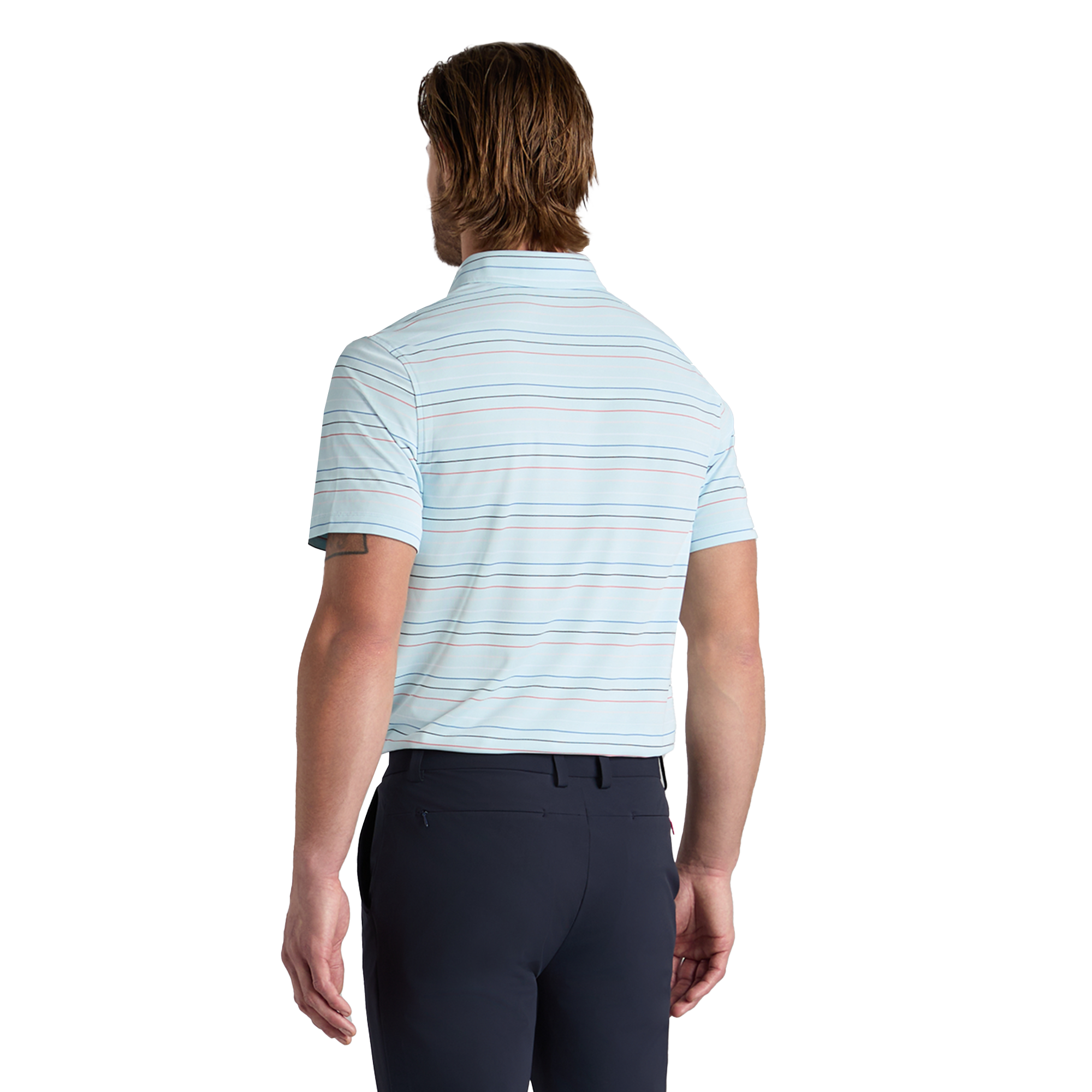 G/FORE Multi Stripe Tech Pique Polo Shirt - Daybreak - GMP000089-DBRK ...