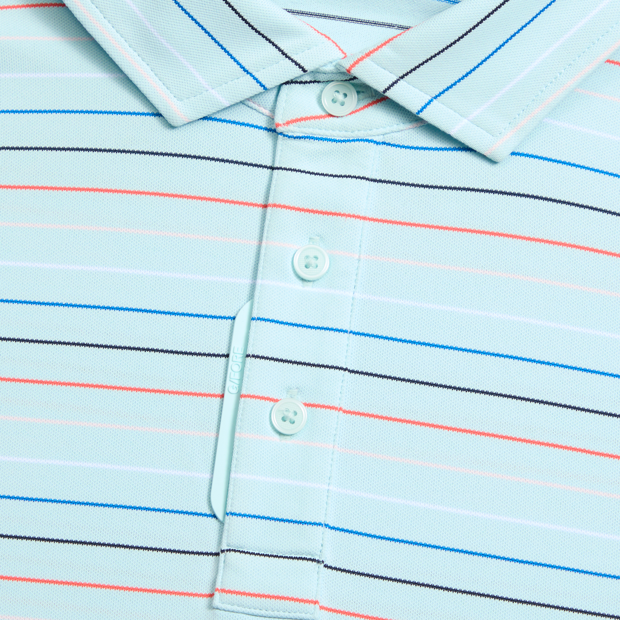 G/FORE Multi Stripe Tech Pique Polo Shirt Daybreak