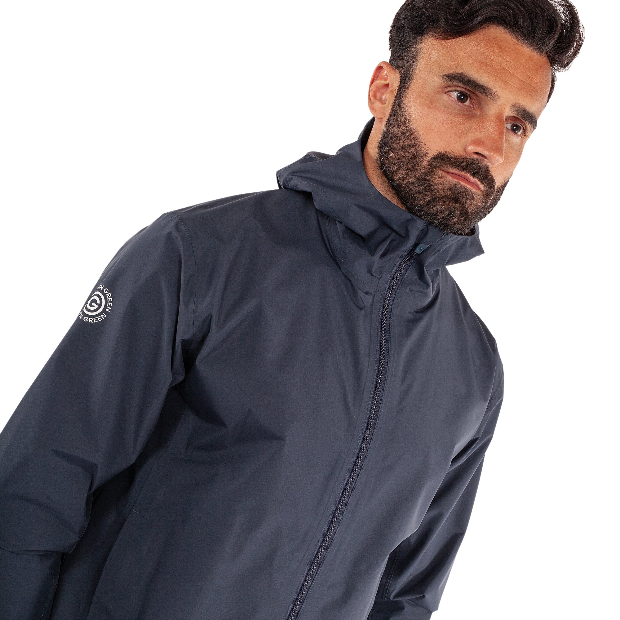 Galvin Green Akron Pertex Waterproof Golf Jacket Navy 9405