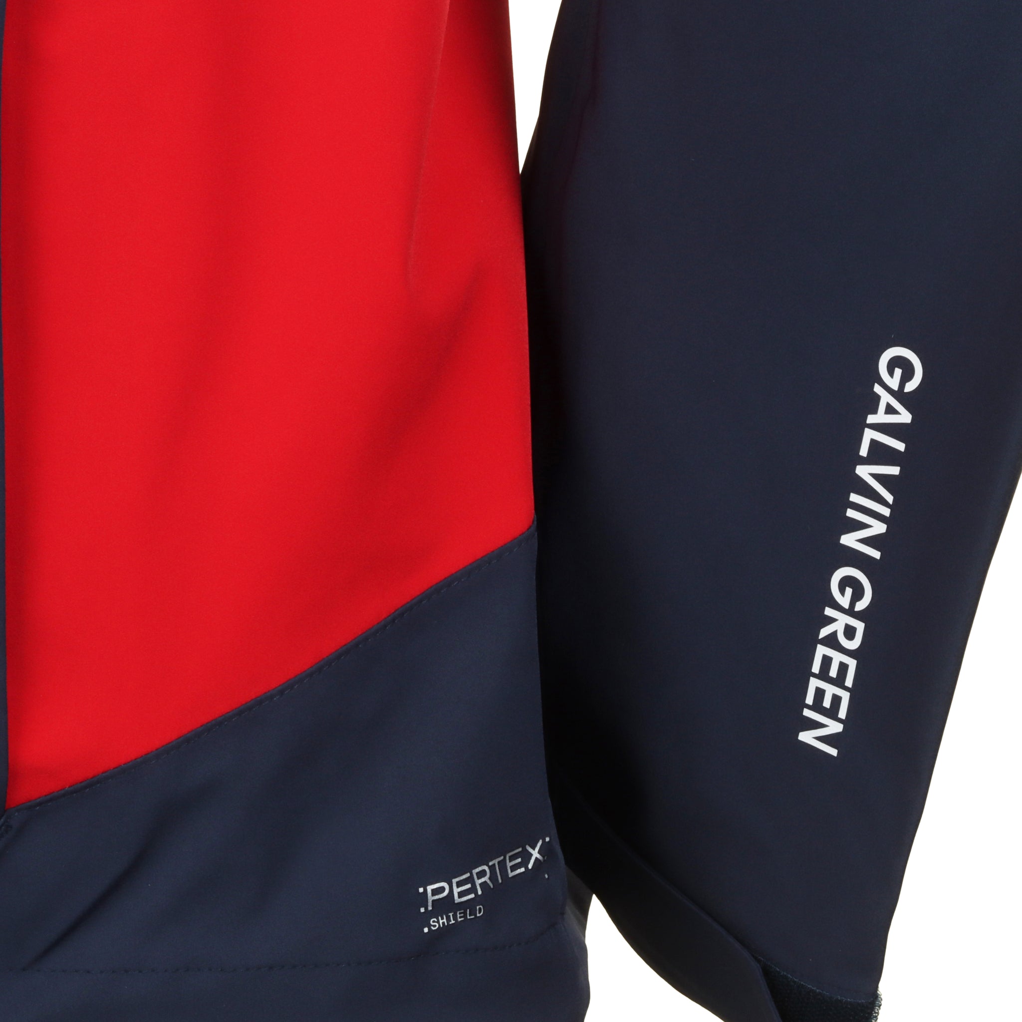 Galvin Green Ames Pertex Waterproof Golf Jacket Navy/Red 8895