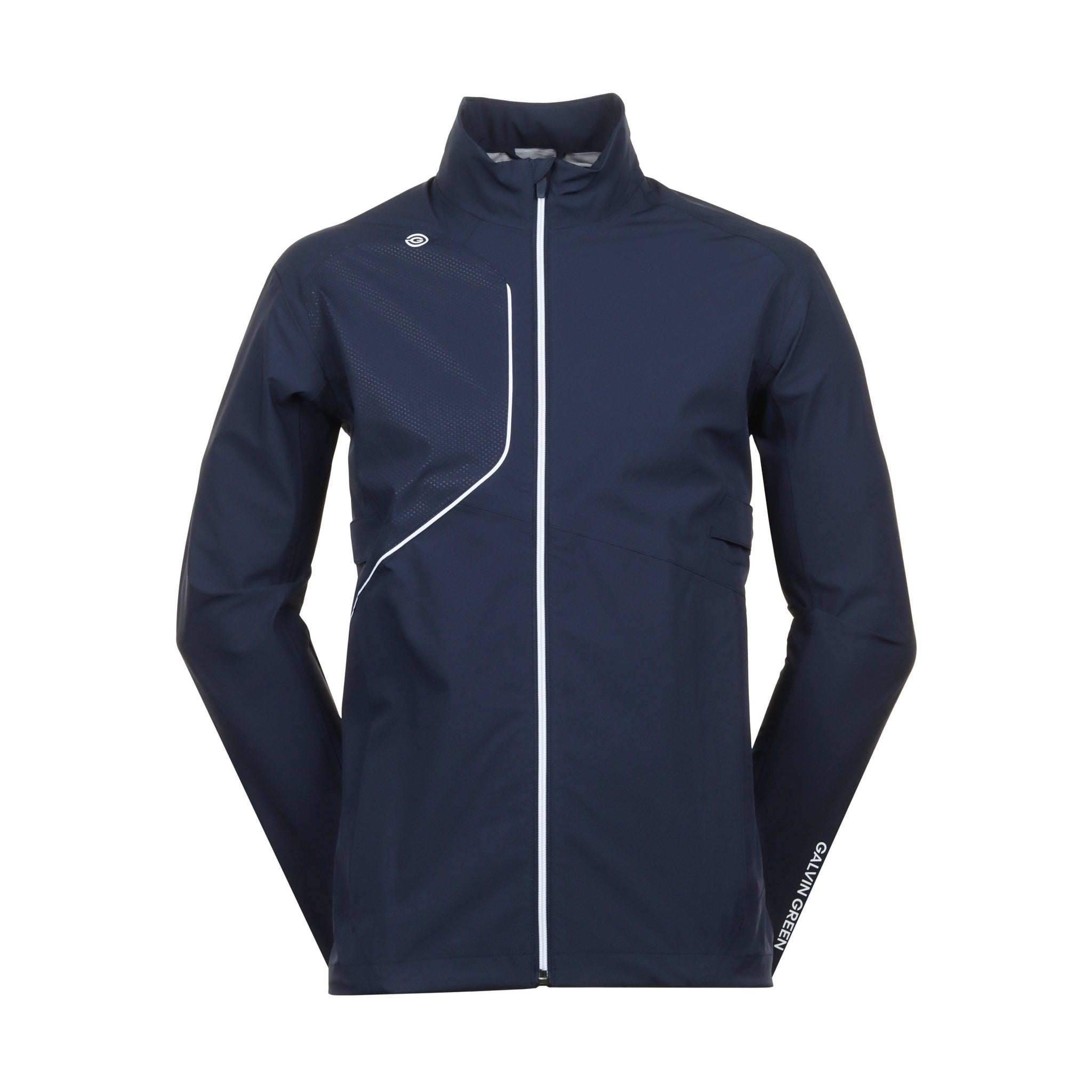 Galvin Green Ames Pertex Waterproof Golf Jacket Navy/White 9349