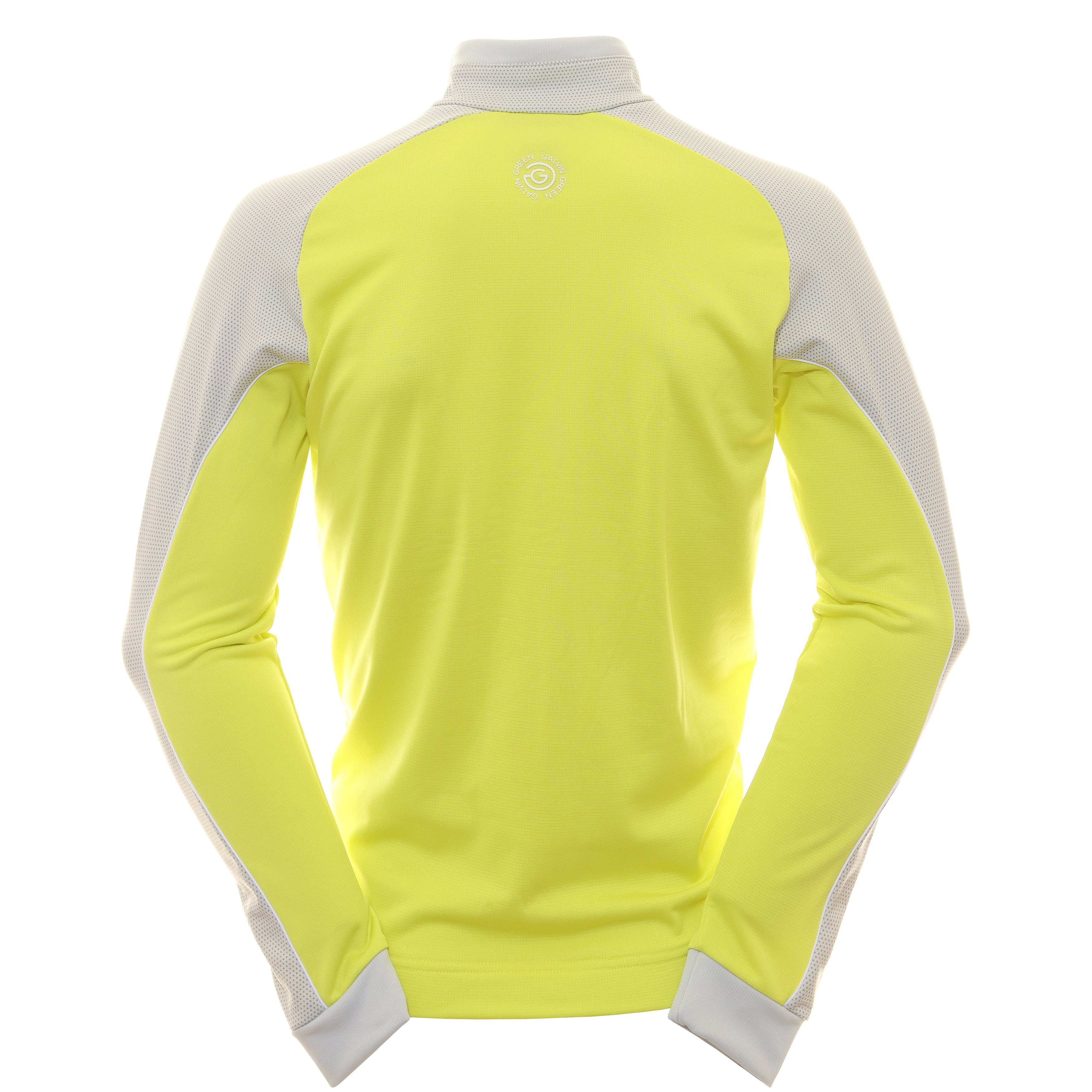 Galvin Green Daxton Insula Golf Pullover Sunny Lime Cool Grey White 9399 & Function18 Restrictedgs