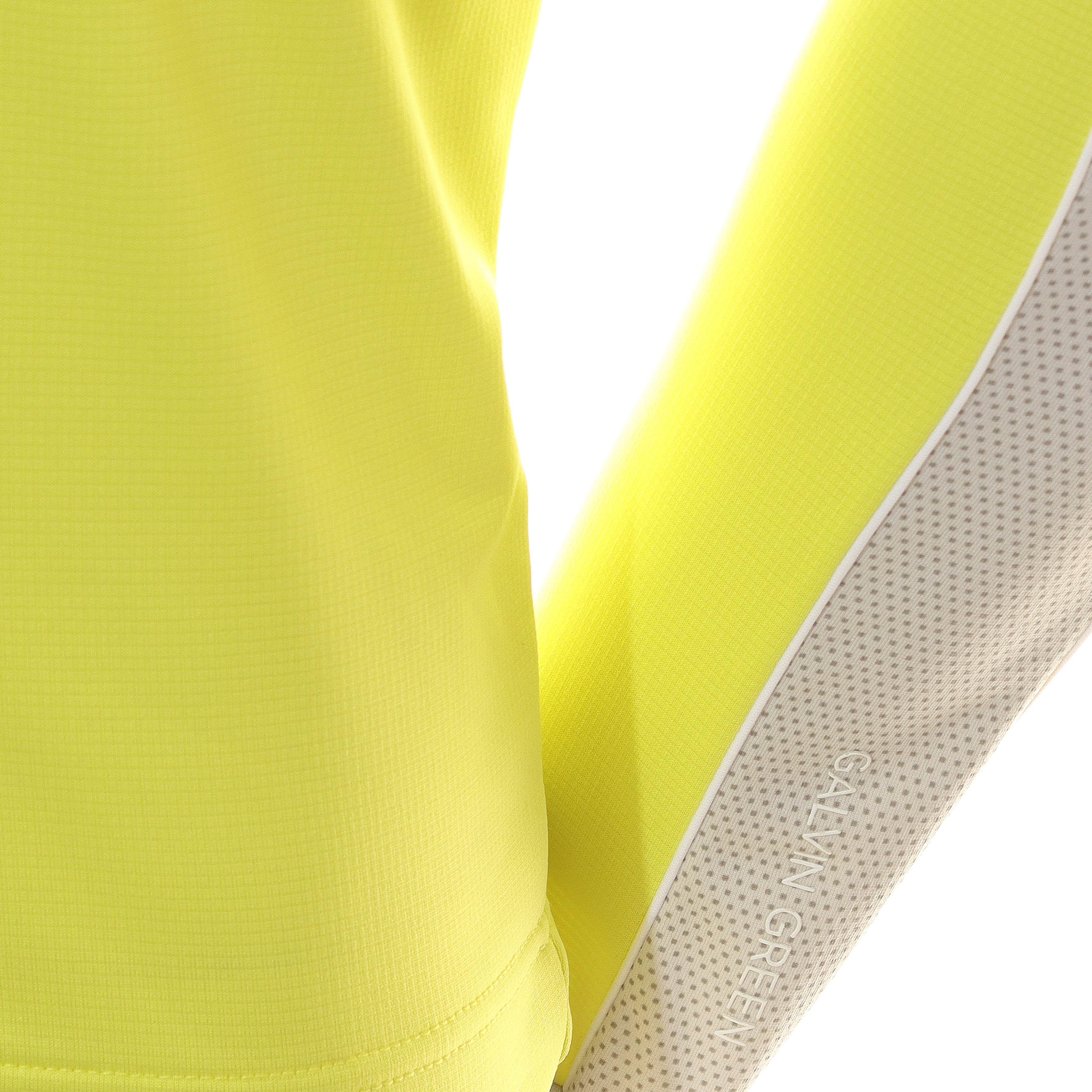 Galvin Green Daxton Insula Golf Pullover Sunny Lime Cool Grey White