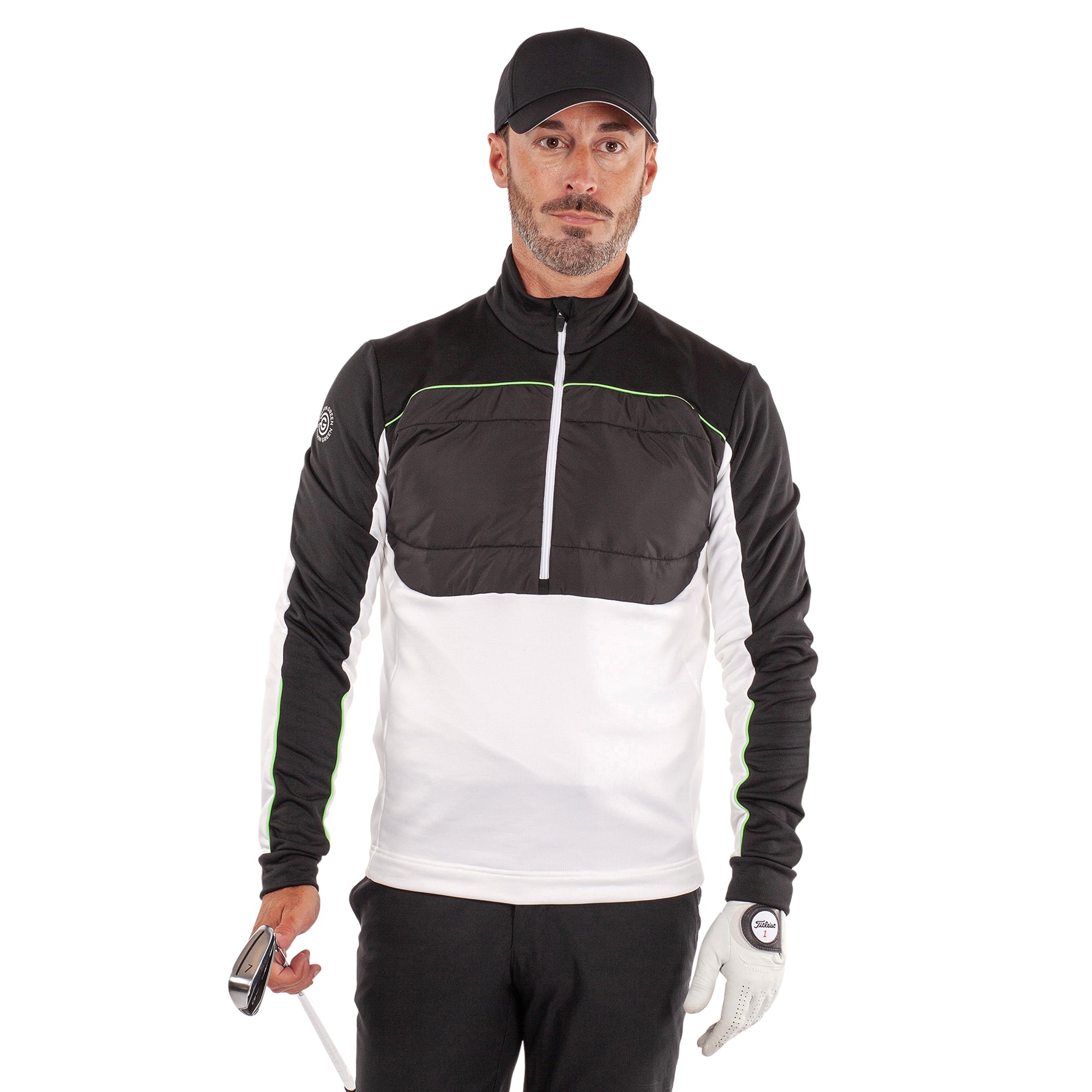 Galvin Green Douglas Insula Golf Pullover White/Black 9434