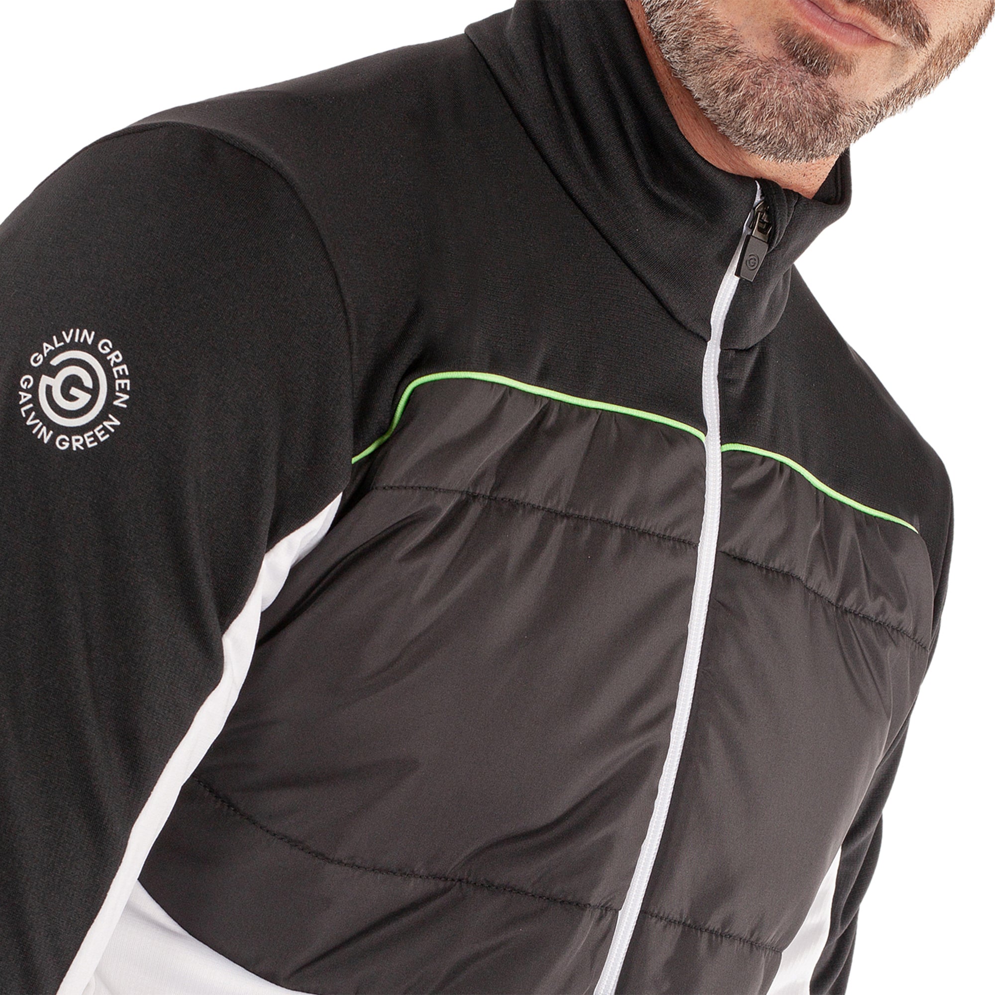 Galvin Green Douglas Insula Golf Pullover White/Black 9434