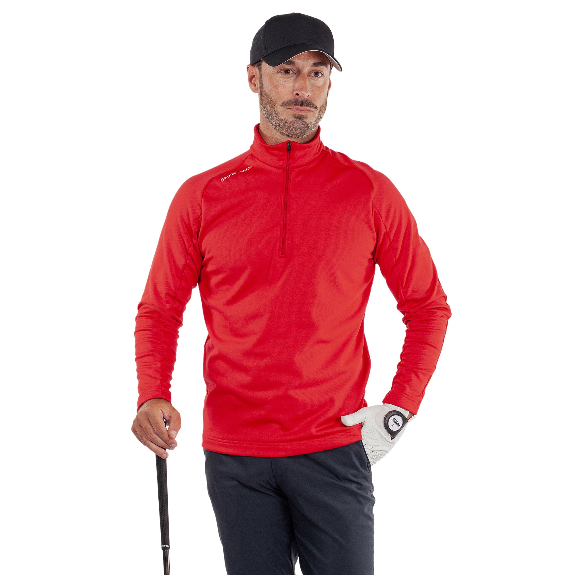 Galvin Green Drake Insula Golf Pullover - Red 9413 - Drake-22/9413