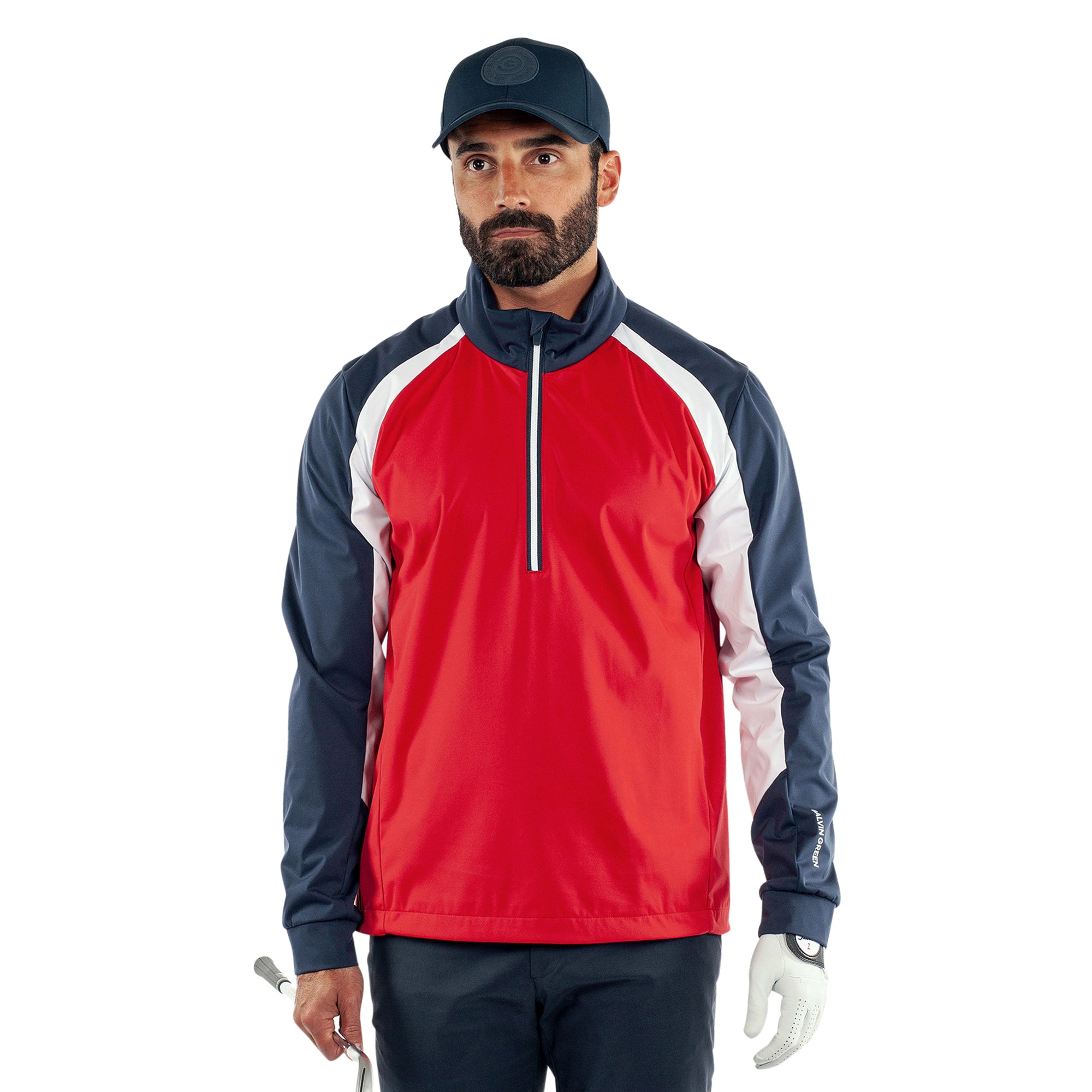 Galvin Green Laurent Interface-1 Golf Jacket Red/Black 8875