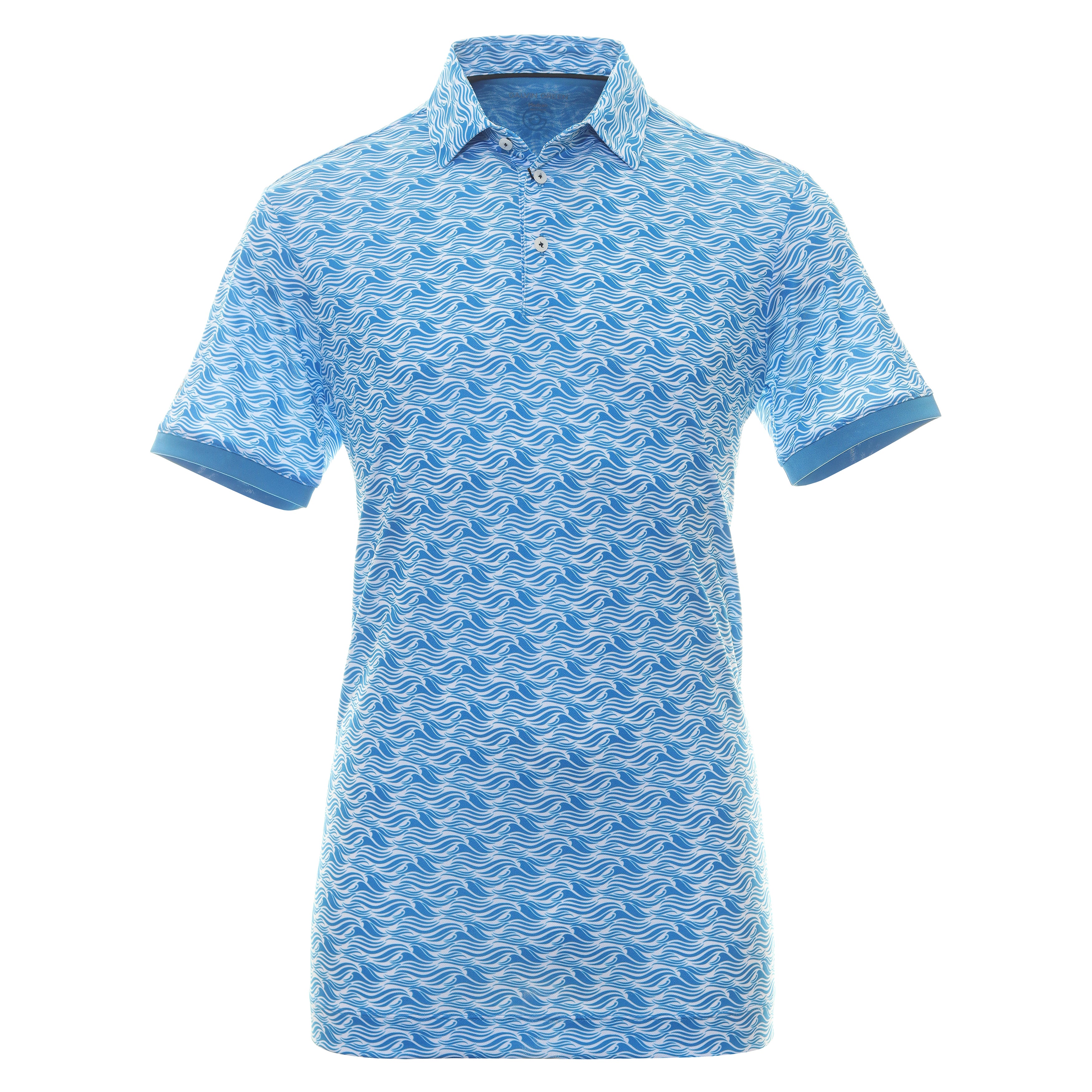 Galvin Green Madden Ventil8+ Golf Shirt Blue White 9381 Function18